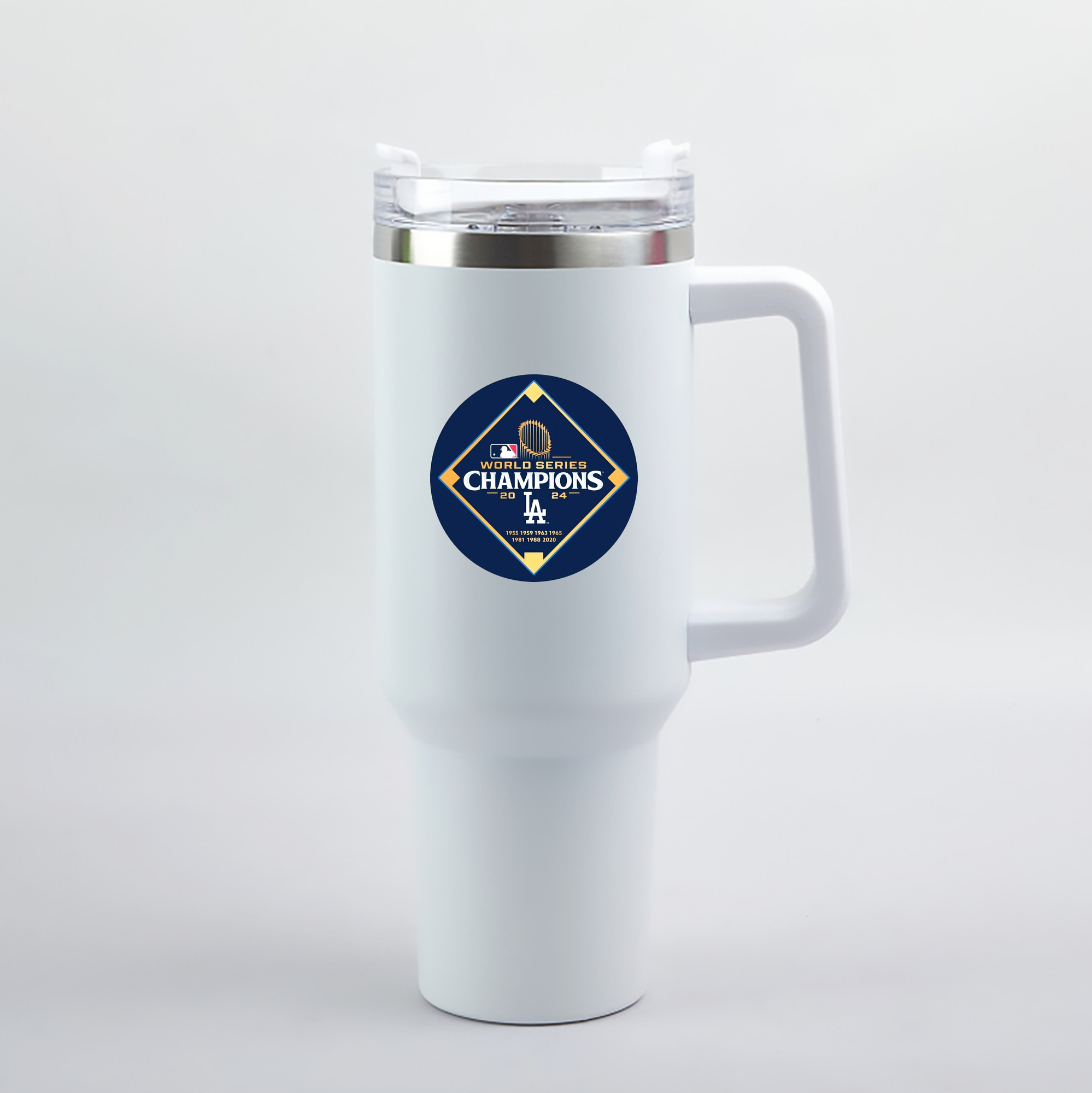  40oz Handle Car Tumbler – Durable Stainless Steel Travel Mug With UV Print – Double Wall Insulated, Fits Most Car Cup Holders