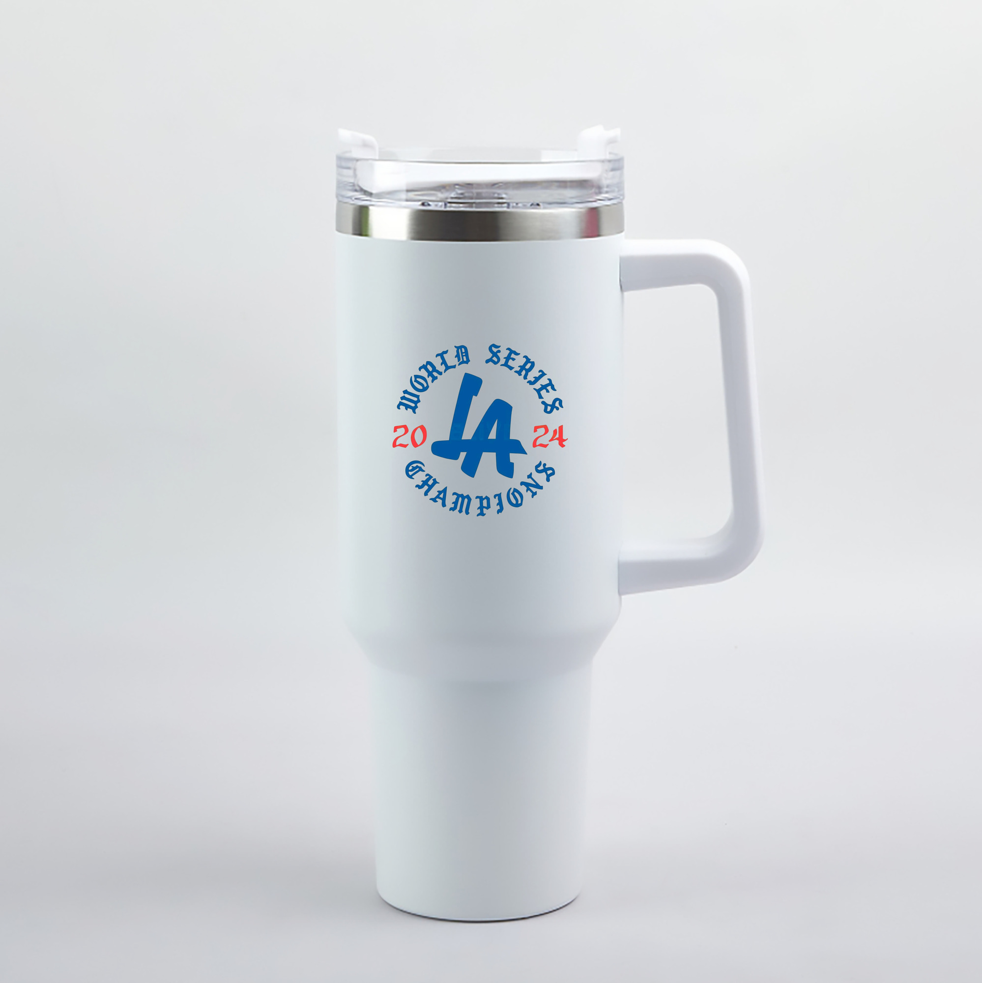  40oz Handle Car Tumbler – Durable Stainless Steel Travel Mug With UV Print – Double Wall Insulated, Fits Most Car Cup Holders