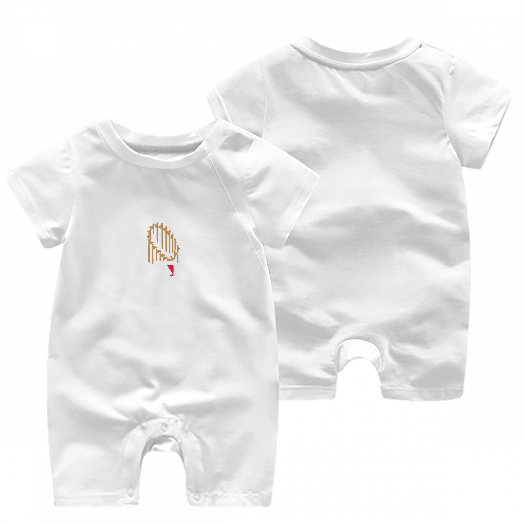  Baby Short Sleeve Onesie – 100% Cotton Soft & Breathable Digital Print Romper – Double-Sided Print, Snap Closure For Easy Diaper Changes – Comfortable For Boys & Girls