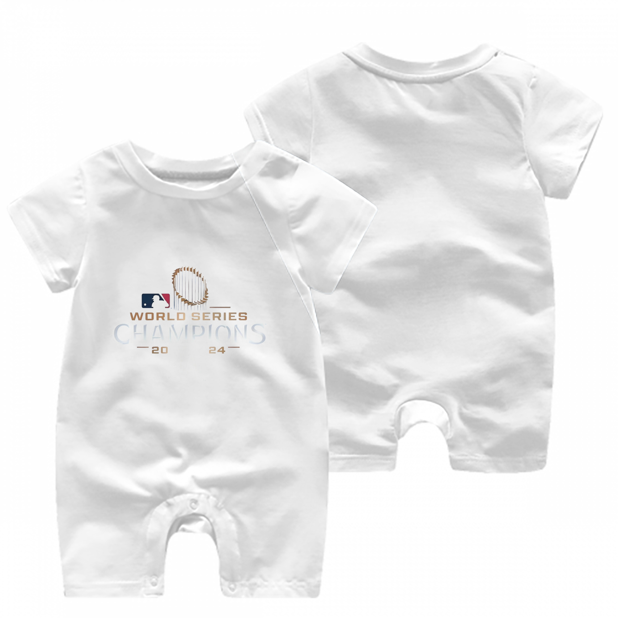  Baby Short Sleeve Onesie – 100% Cotton Soft & Breathable Digital Print Romper – Double-Sided Print, Snap Closure For Easy Diaper Changes – Comfortable For Boys & Girls