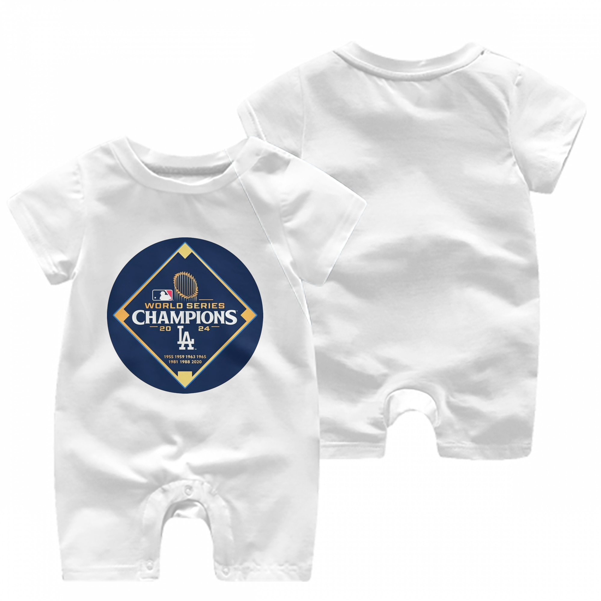  Baby Short Sleeve Onesie – 100% Cotton Soft & Breathable Digital Print Romper – Double-Sided Print, Snap Closure For Easy Diaper Changes – Comfortable For Boys & Girls