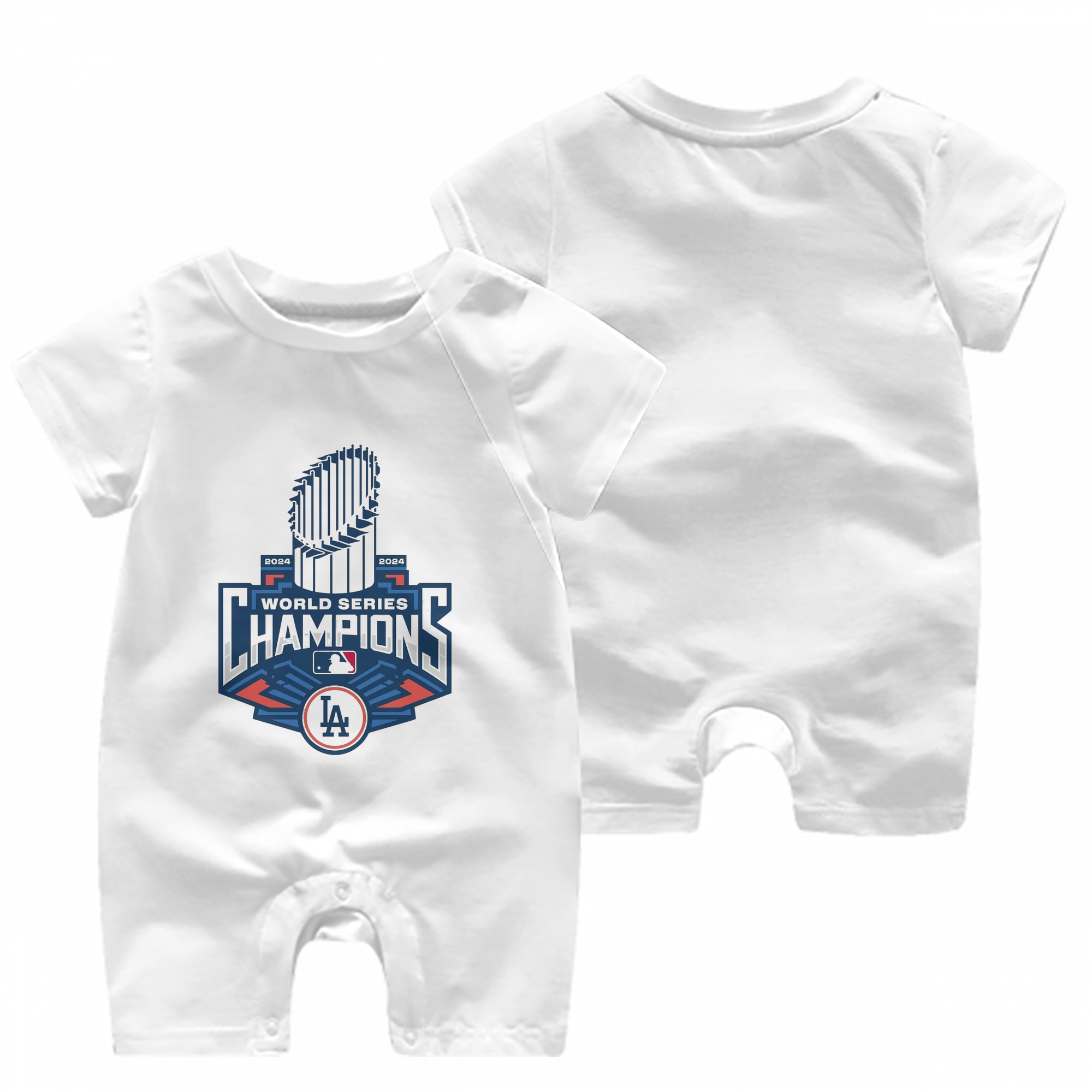  Baby Short Sleeve Onesie – 100% Cotton Soft & Breathable Digital Print Romper – Double-Sided Print, Snap Closure For Easy Diaper Changes – Comfortable For Boys & Girls