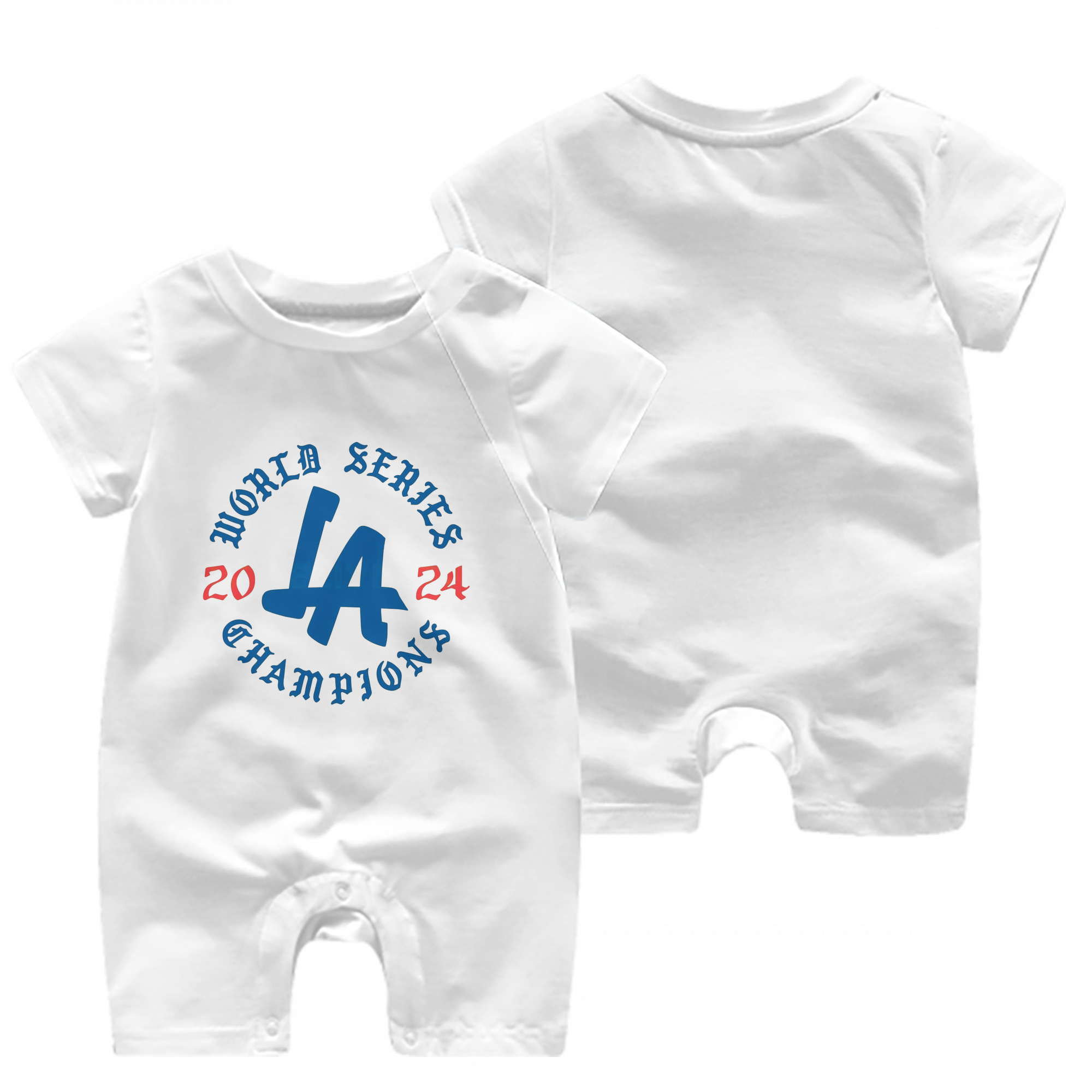  Baby Short Sleeve Onesie – 100% Cotton Soft & Breathable Digital Print Romper – Double-Sided Print, Snap Closure For Easy Diaper Changes – Comfortable For Boys & Girls