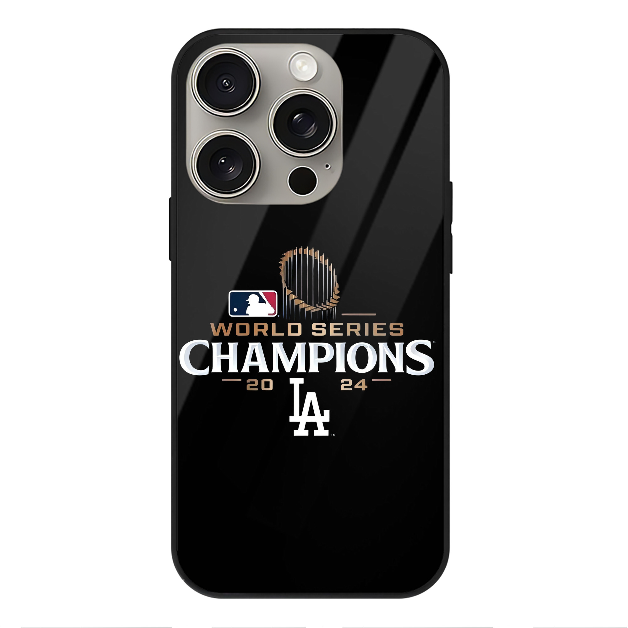  IPhone 15 Pro Mirror Phone Case – UV Printed Glass + TPU – Scratch-Resistant, Wireless Charging Compatible, Precise Fit & Stylish Design