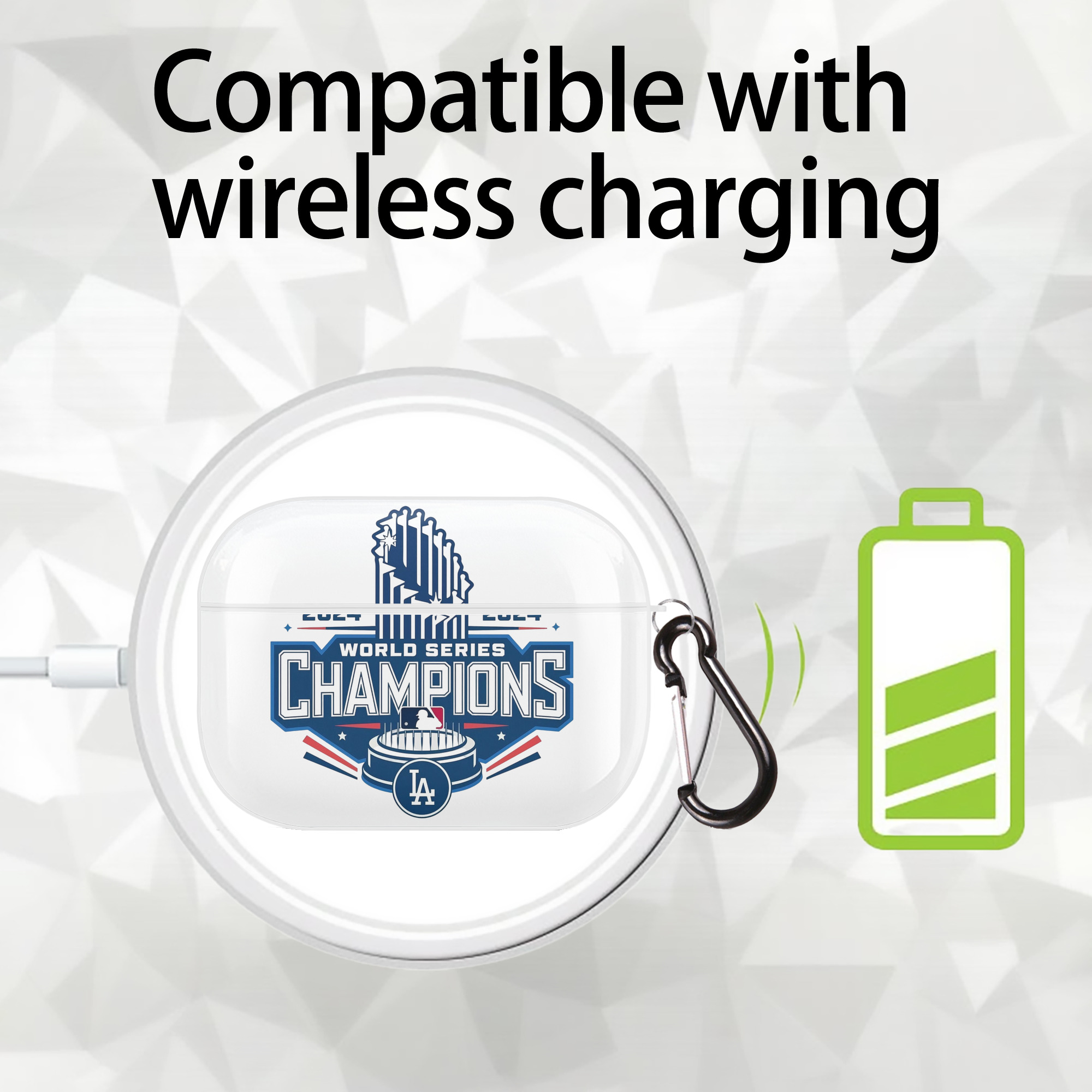  AirPods Pro Hard Case White With Keychain, Durable Flexible PC, Precise Cutouts, Anti-Fingerprint, Yellowing & Scratch Resistant, Full Protection, Washable