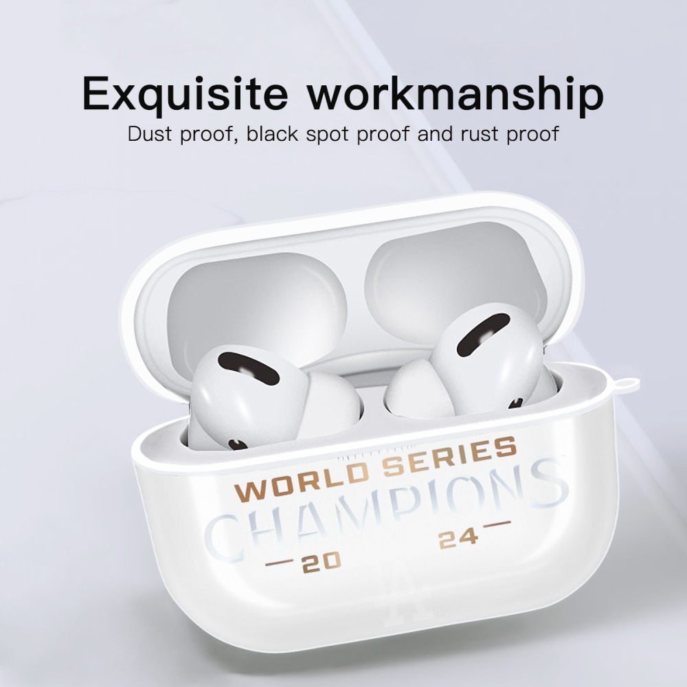  AirPods Pro Hard Case White With Keychain, Durable Flexible PC, Precise Cutouts, Anti-Fingerprint, Yellowing & Scratch Resistant, Full Protection, Washable