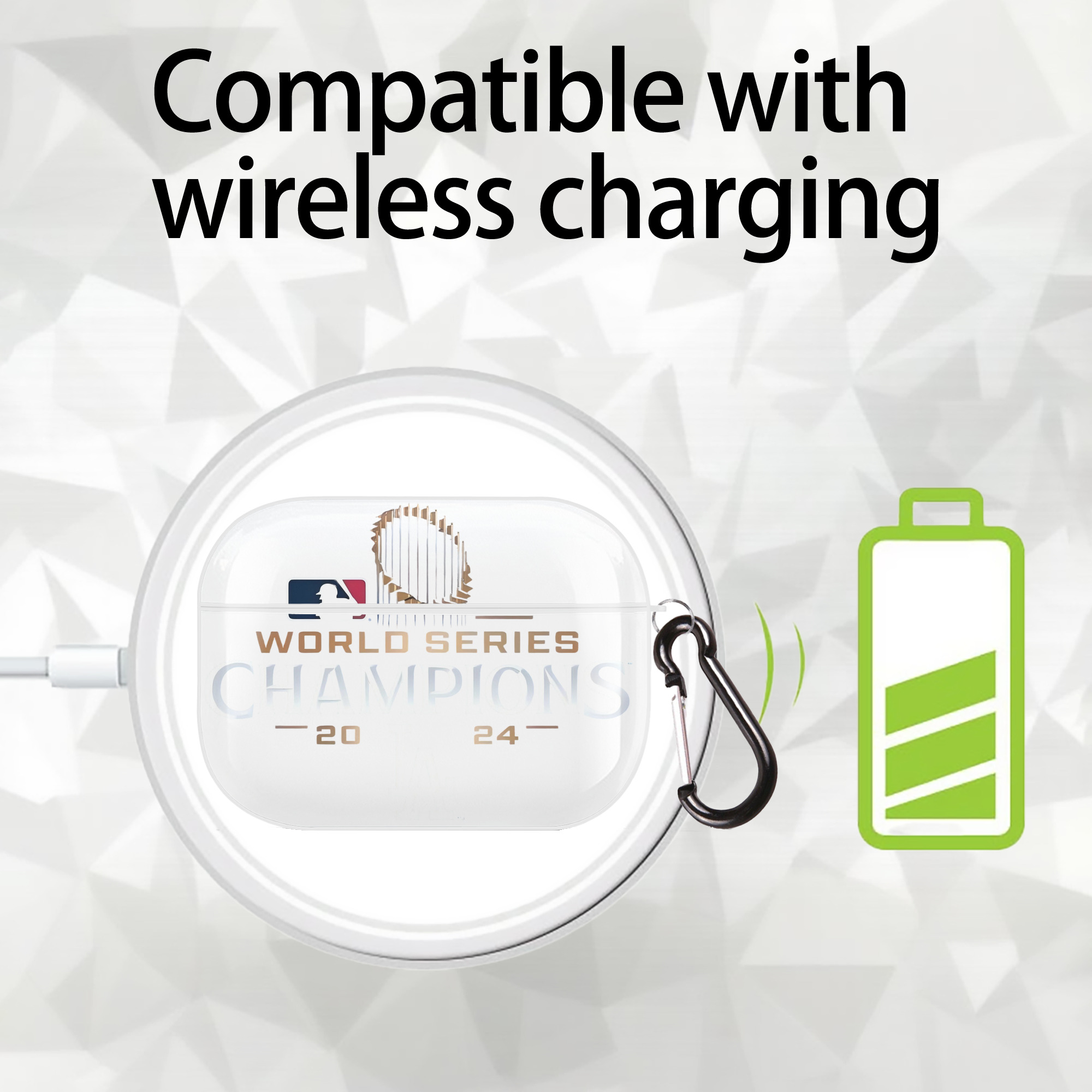  AirPods Pro Hard Case White With Keychain, Durable Flexible PC, Precise Cutouts, Anti-Fingerprint, Yellowing & Scratch Resistant, Full Protection, Washable