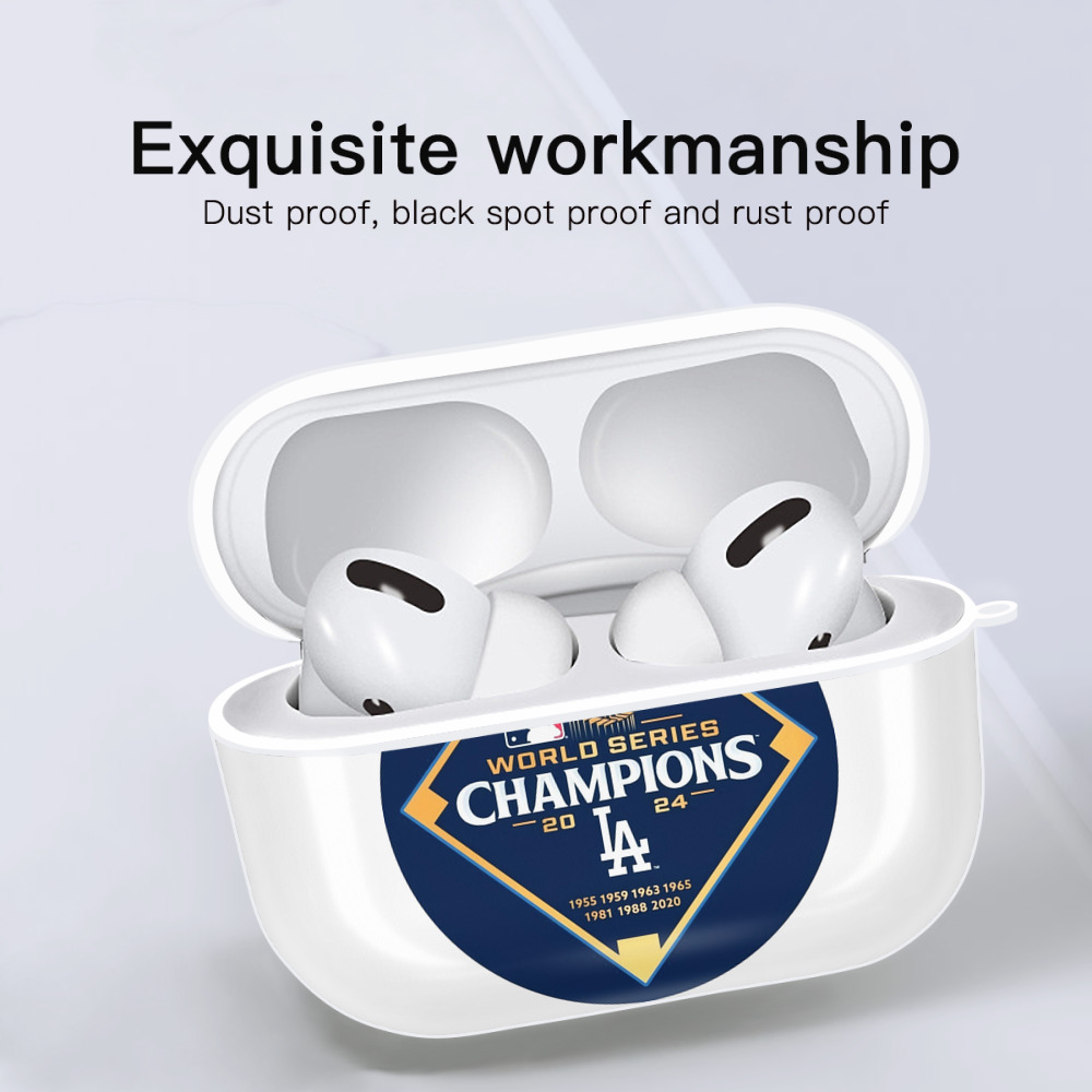  AirPods Pro Hard Case White With Keychain, Durable Flexible PC, Precise Cutouts, Anti-Fingerprint, Yellowing & Scratch Resistant, Full Protection, Washable