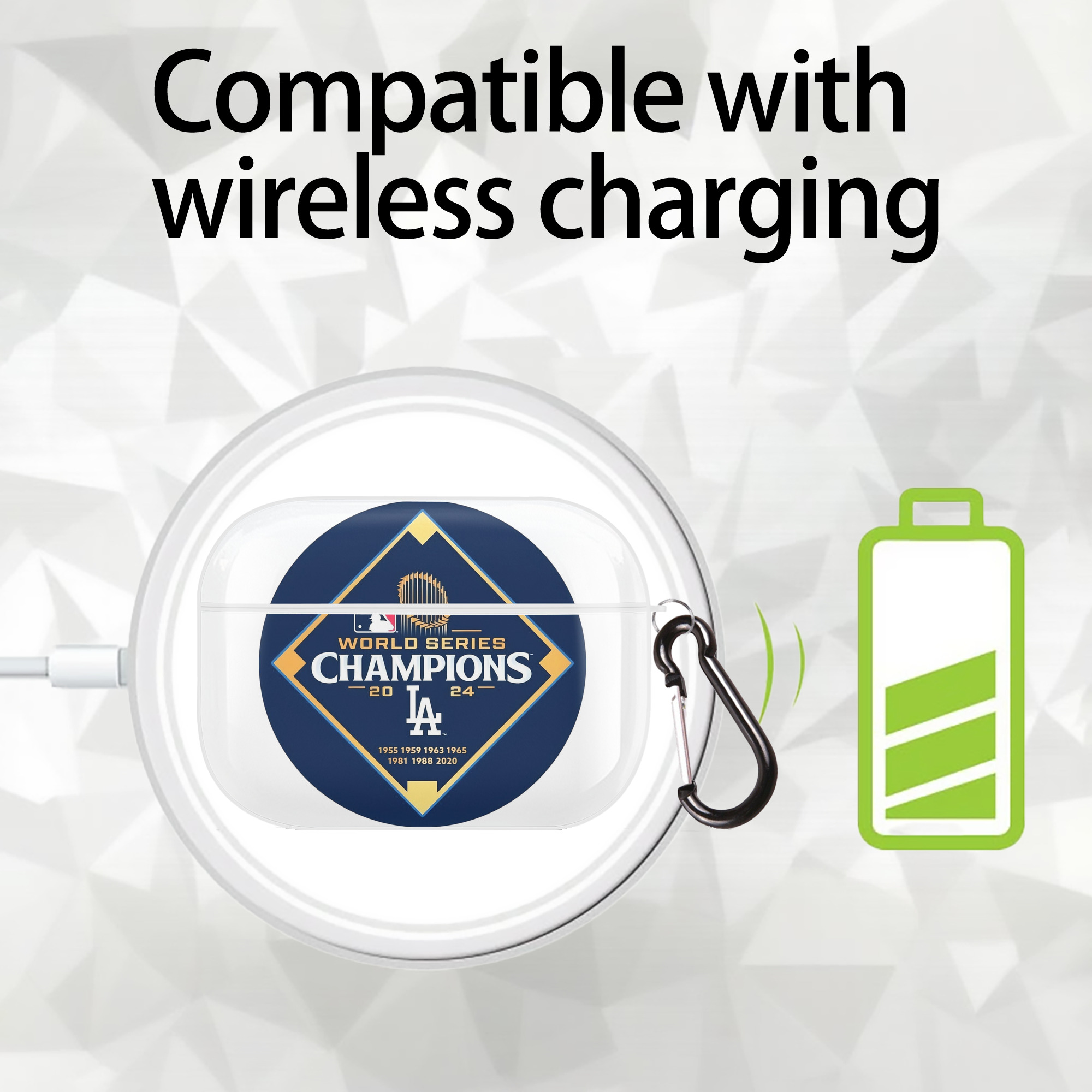  AirPods Pro Hard Case White With Keychain, Durable Flexible PC, Precise Cutouts, Anti-Fingerprint, Yellowing & Scratch Resistant, Full Protection, Washable