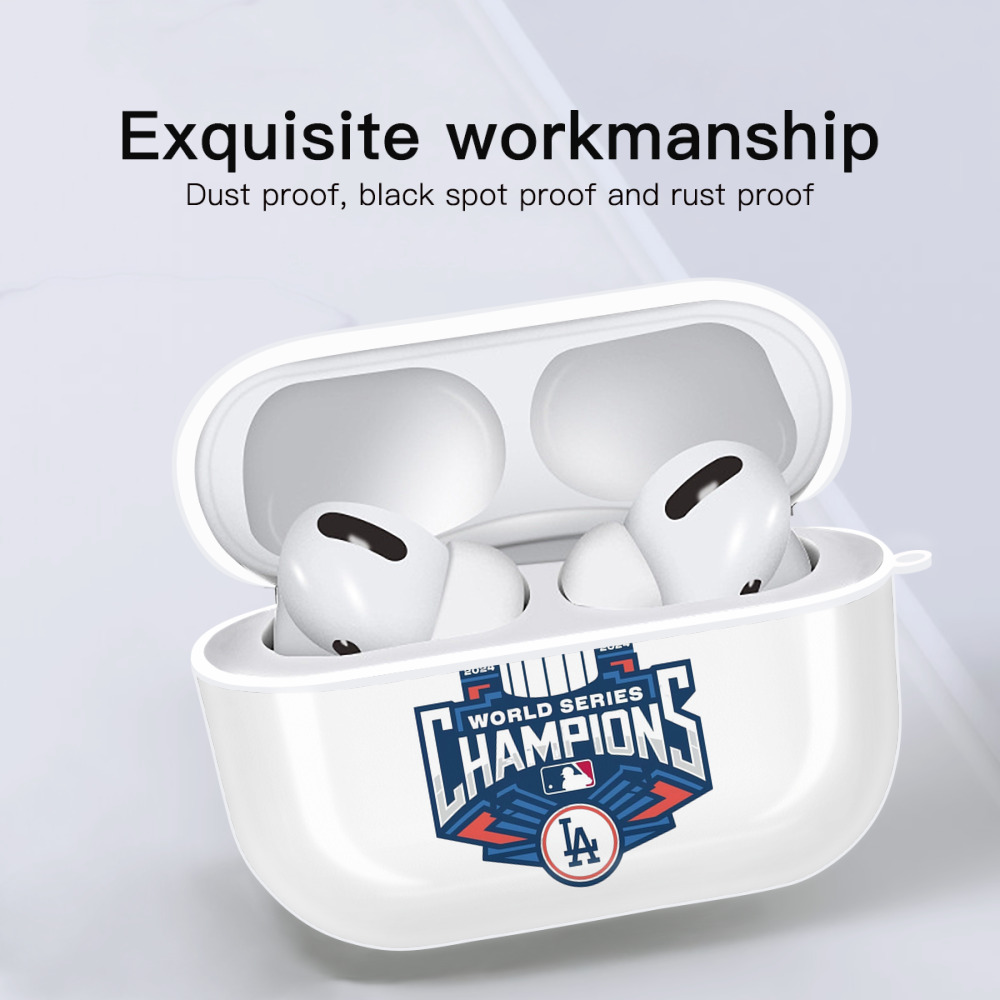  AirPods Pro Hard Case White With Keychain, Durable Flexible PC, Precise Cutouts, Anti-Fingerprint, Yellowing & Scratch Resistant, Full Protection, Washable