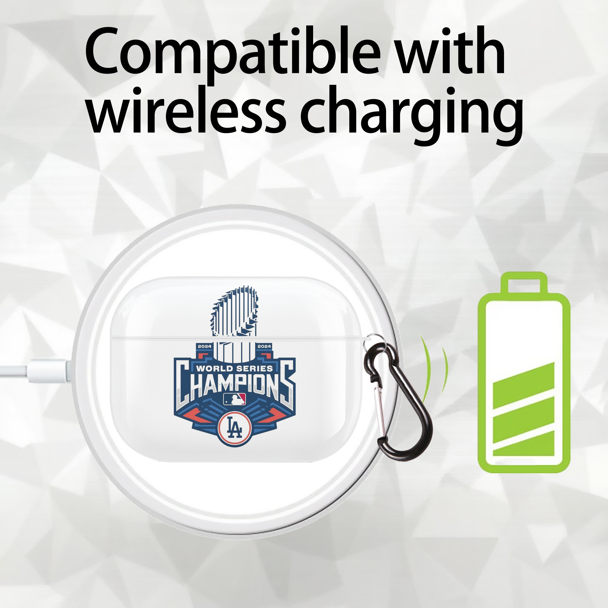  AirPods Pro Hard Case White With Keychain, Durable Flexible PC, Precise Cutouts, Anti-Fingerprint, Yellowing & Scratch Resistant, Full Protection, Washable