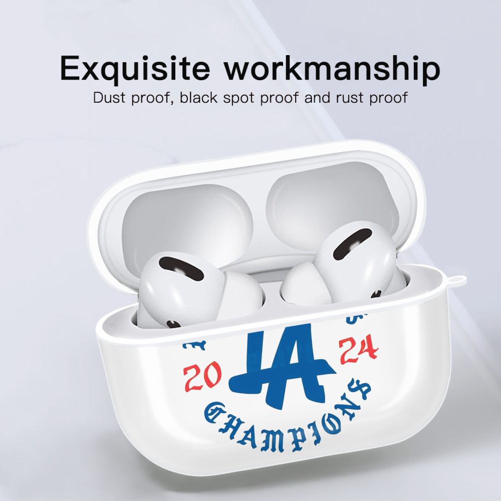  AirPods Pro Hard Case White With Keychain, Durable Flexible PC, Precise Cutouts, Anti-Fingerprint, Yellowing & Scratch Resistant, Full Protection, Washable