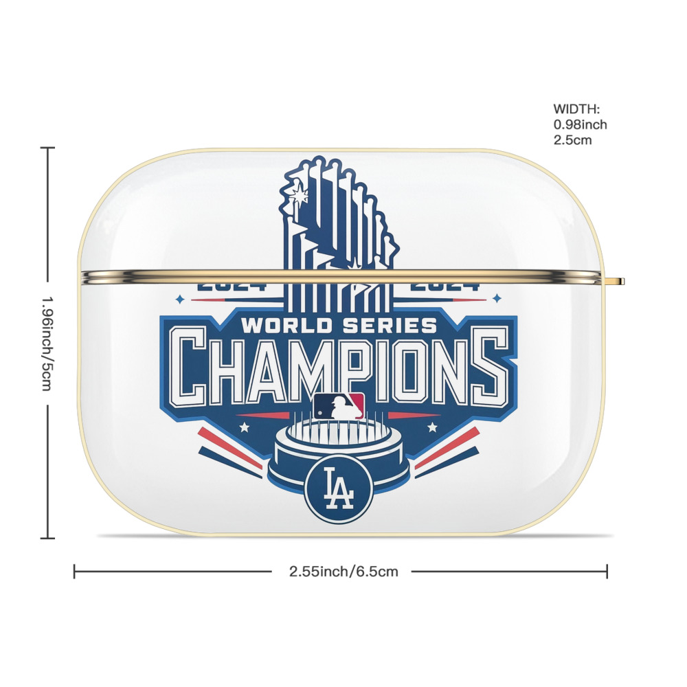  Luxury Gold AirPods Pro Case With Keychain, Flexible PC Material, Full Protection, Precise Cutouts, Anti-Fingerprint, Washable, Durable Design