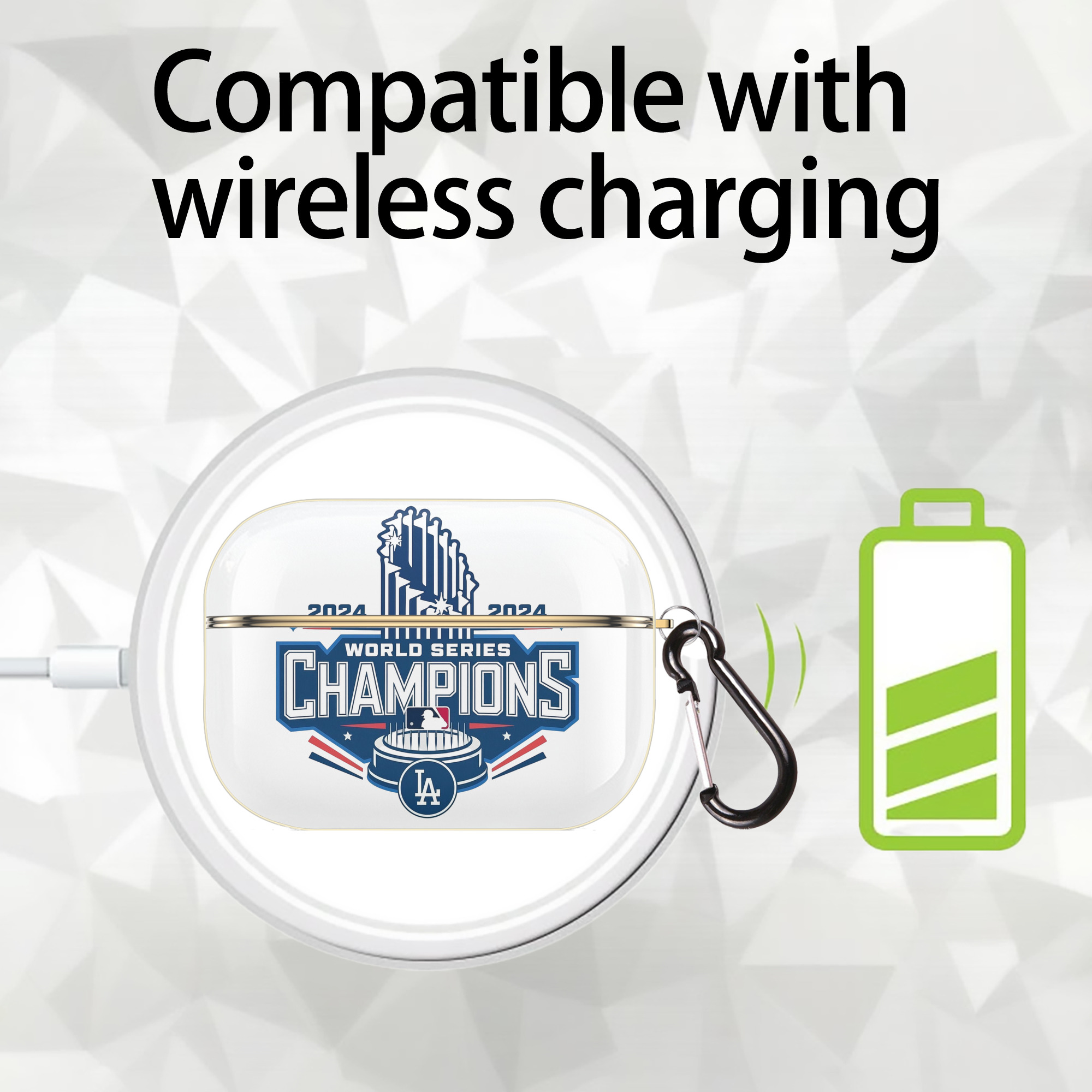  Luxury Gold AirPods Pro Case With Keychain, Flexible PC Material, Full Protection, Precise Cutouts, Anti-Fingerprint, Washable, Durable Design