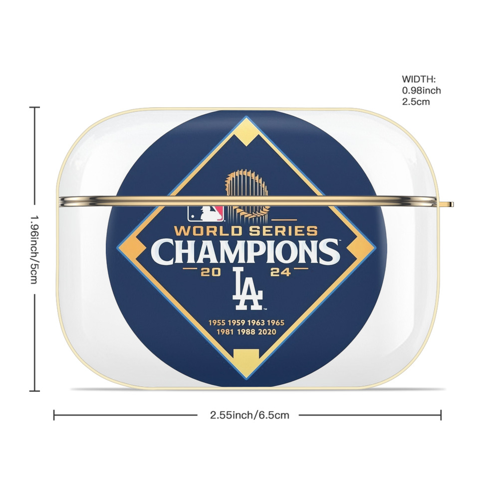  Luxury Gold AirPods Pro Case With Keychain, Flexible PC Material, Full Protection, Precise Cutouts, Anti-Fingerprint, Washable, Durable Design