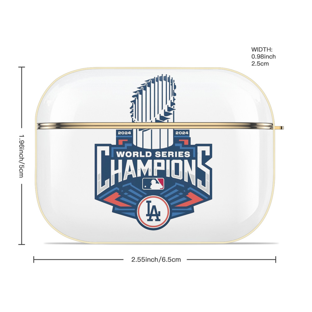  Luxury Gold AirPods Pro Case With Keychain, Flexible PC Material, Full Protection, Precise Cutouts, Anti-Fingerprint, Washable, Durable Design