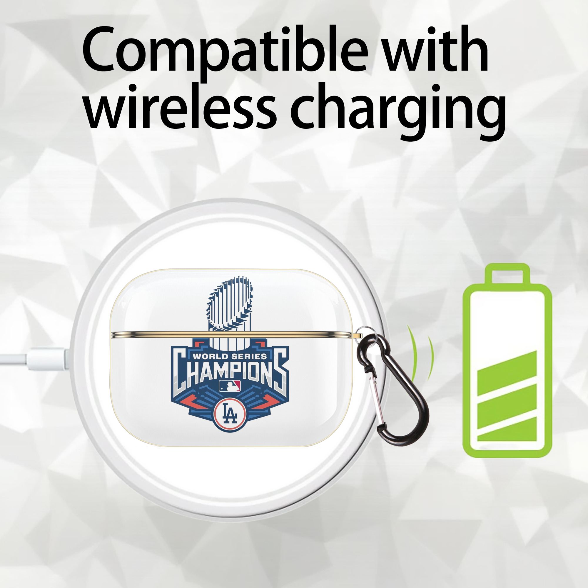  Luxury Gold AirPods Pro Case With Keychain, Flexible PC Material, Full Protection, Precise Cutouts, Anti-Fingerprint, Washable, Durable Design