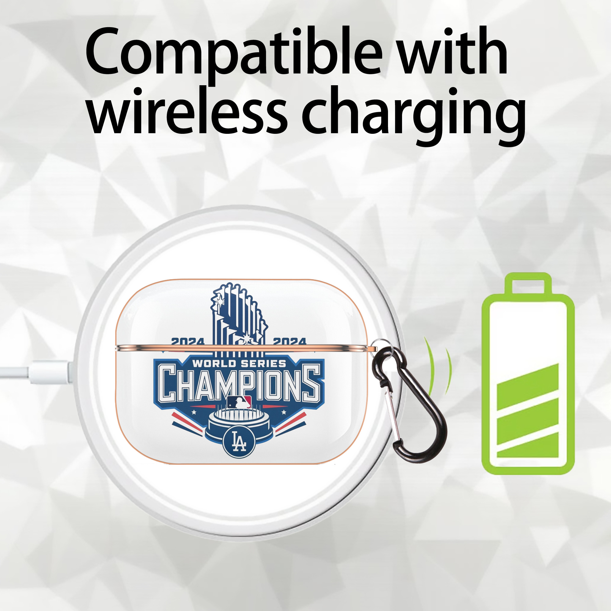  AirPods Pro Protective Case Rose Gold, Flexible PC Material, Precise Fit, Anti-Slip Cover, Full Protection, Fingerprint Resistant, Washable With Keychain