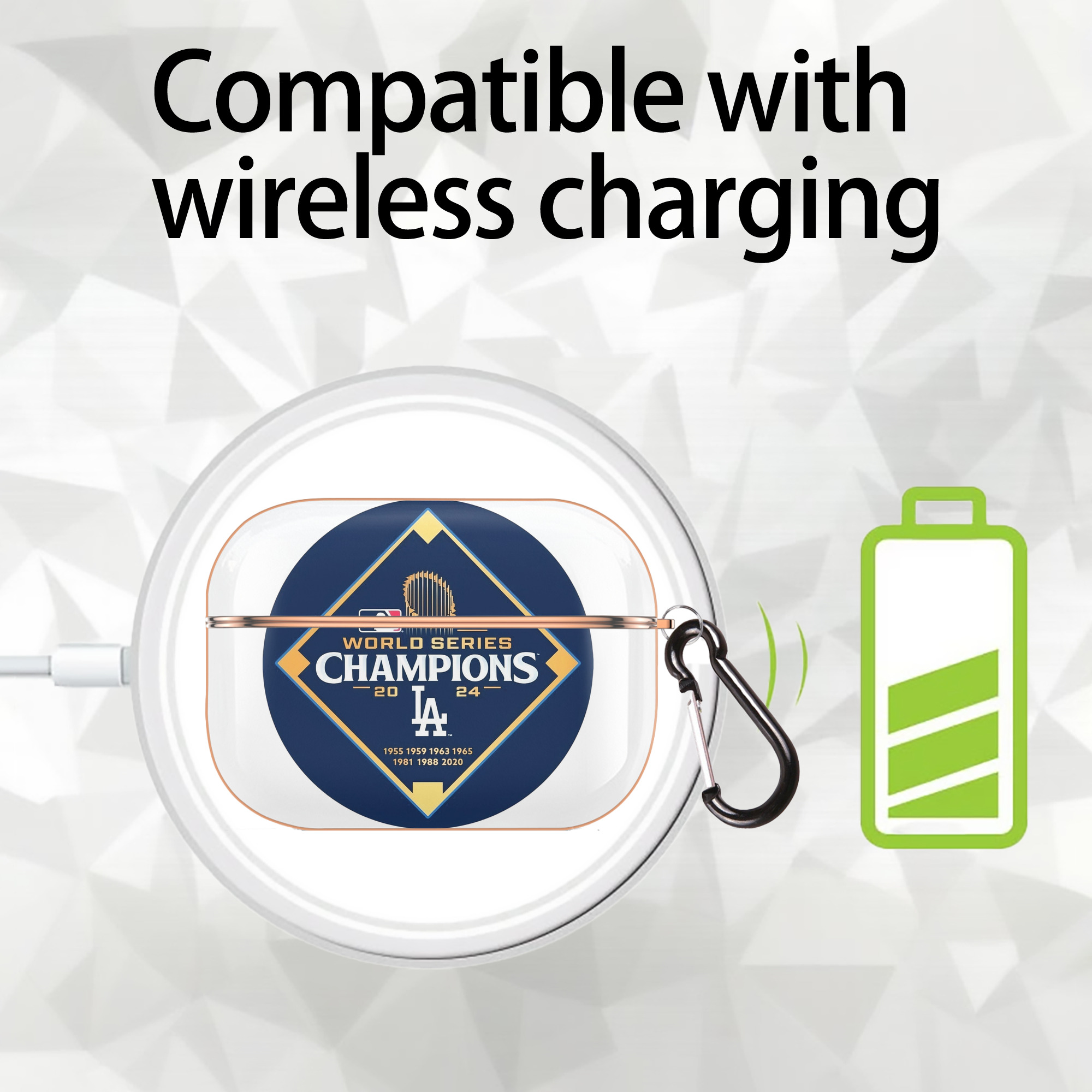  AirPods Pro Protective Case Rose Gold, Flexible PC Material, Precise Fit, Anti-Slip Cover, Full Protection, Fingerprint Resistant, Washable With Keychain