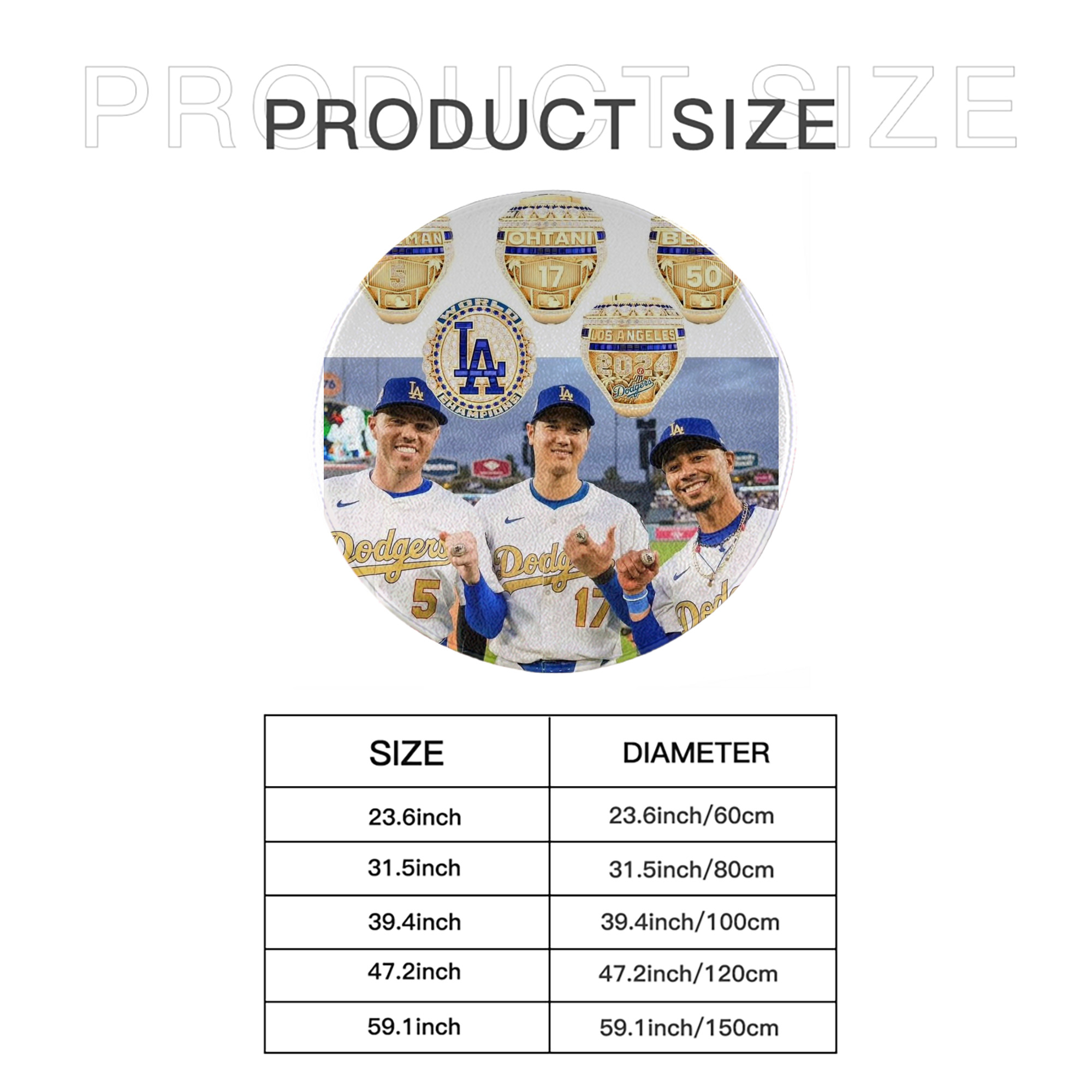  Round Floor Mat – Soft Flannel & High-Density Sponge Core – Non-Slip Dot Backing – Durable Stitched Edges – Quick-Dry & Breathable – Perfect For Home, Bathroom & Living Room