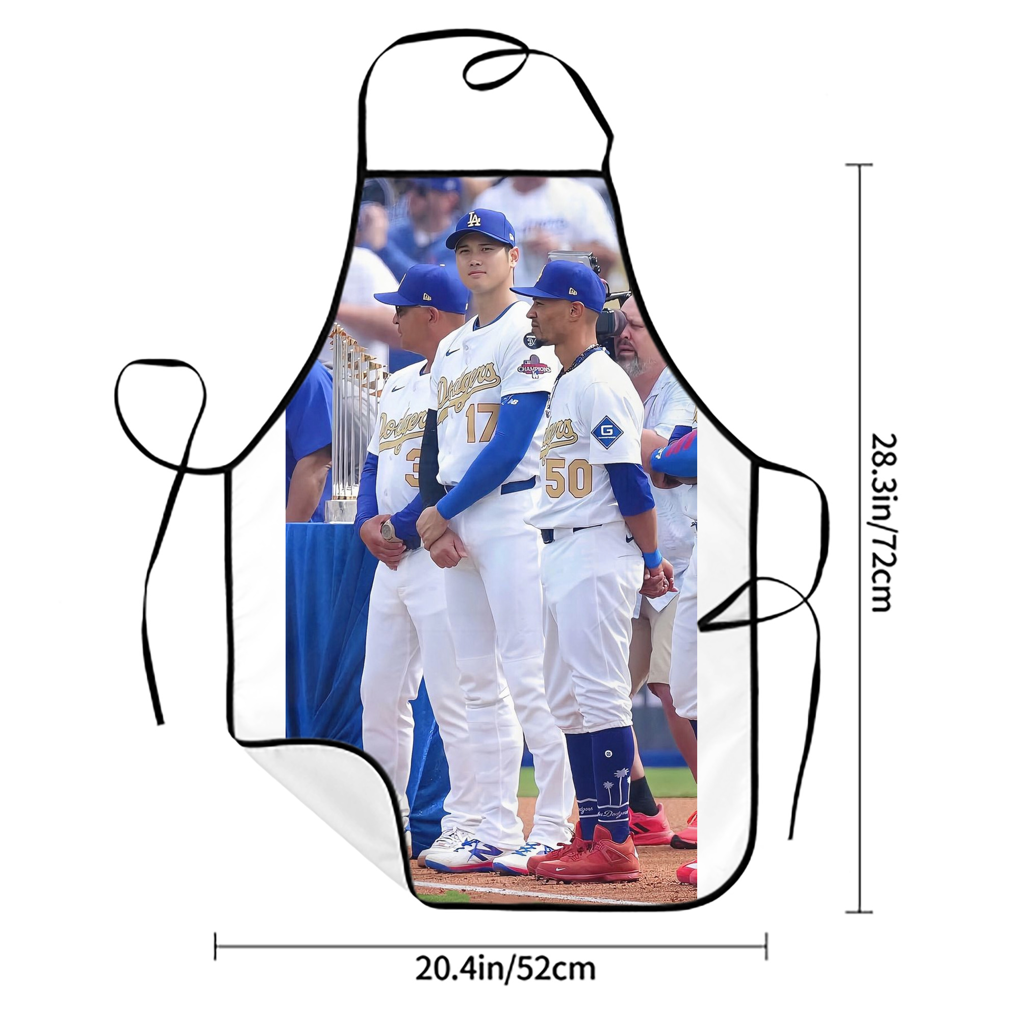  Stain-Resistant Polyester Apron With Pocket – Full Print, Waterproof, Anti-Wrinkle, Anti-Pilling – Ideal For Kitchen, BBQ, Restaurant, Salon & More