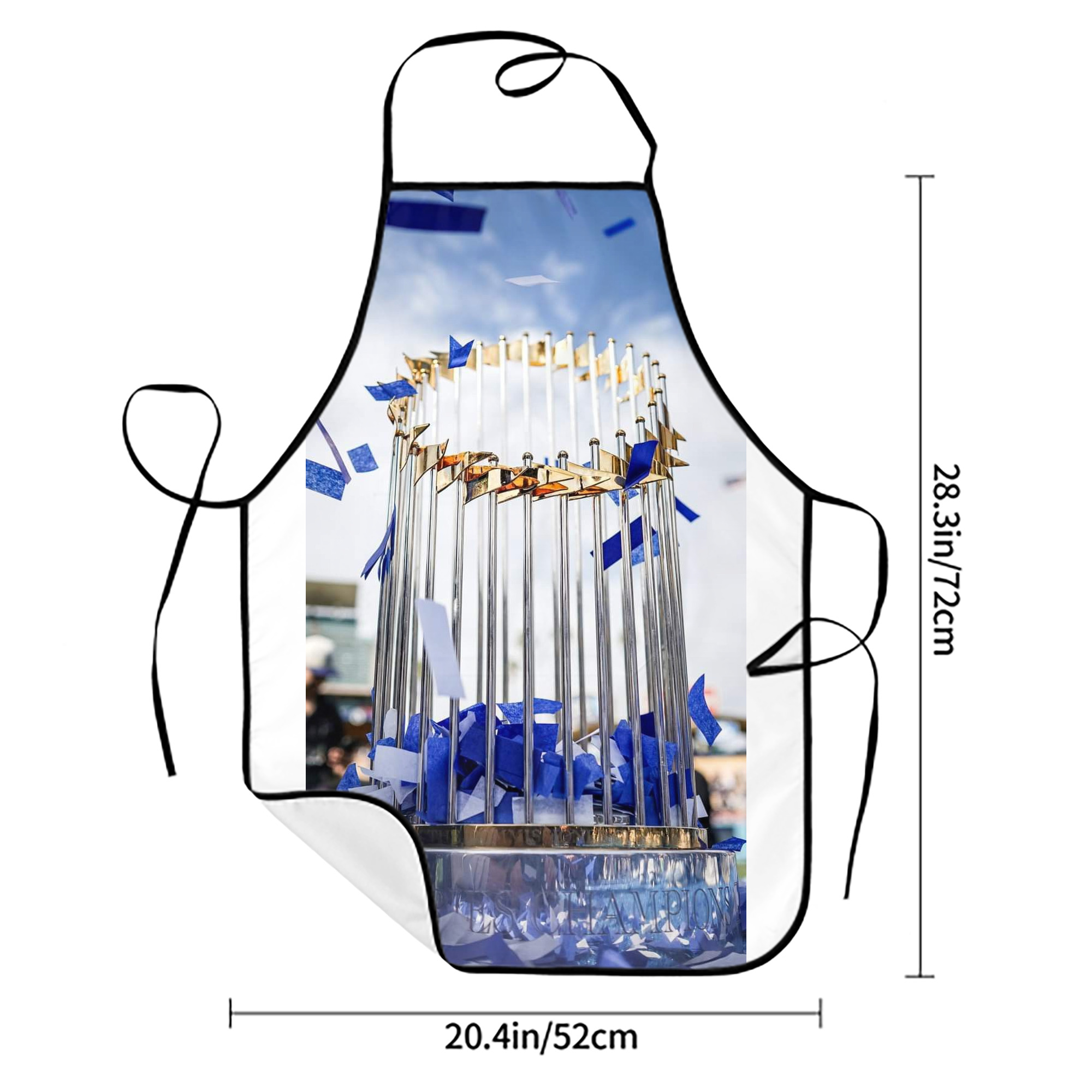  Stain-Resistant Polyester Apron With Pocket – Full Print, Waterproof, Anti-Wrinkle, Anti-Pilling – Ideal For Kitchen, BBQ, Restaurant, Salon & More