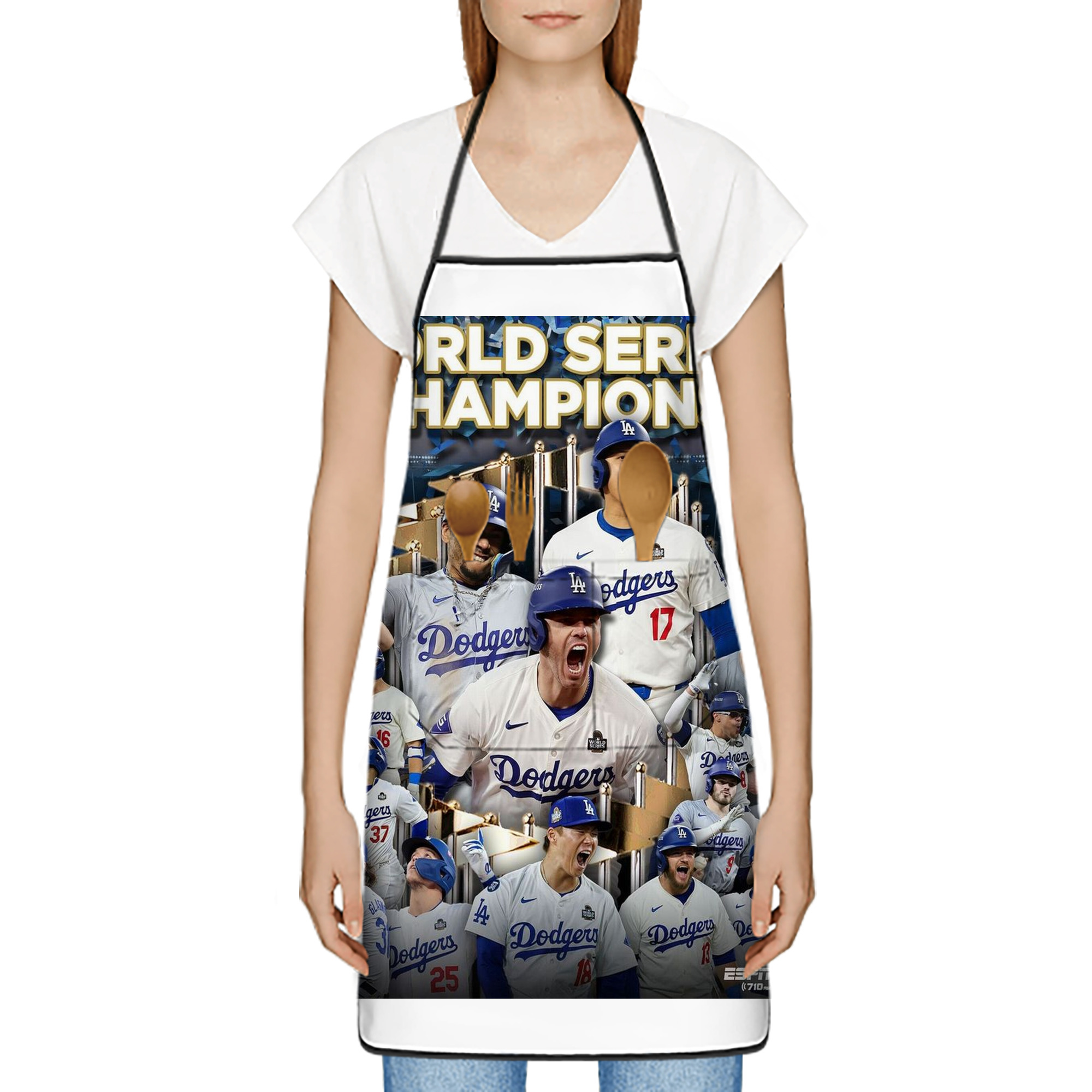  Stain-Resistant Polyester Apron With Pocket – Full Print, Waterproof, Anti-Wrinkle, Anti-Pilling – Ideal For Kitchen, BBQ, Restaurant, Salon & More