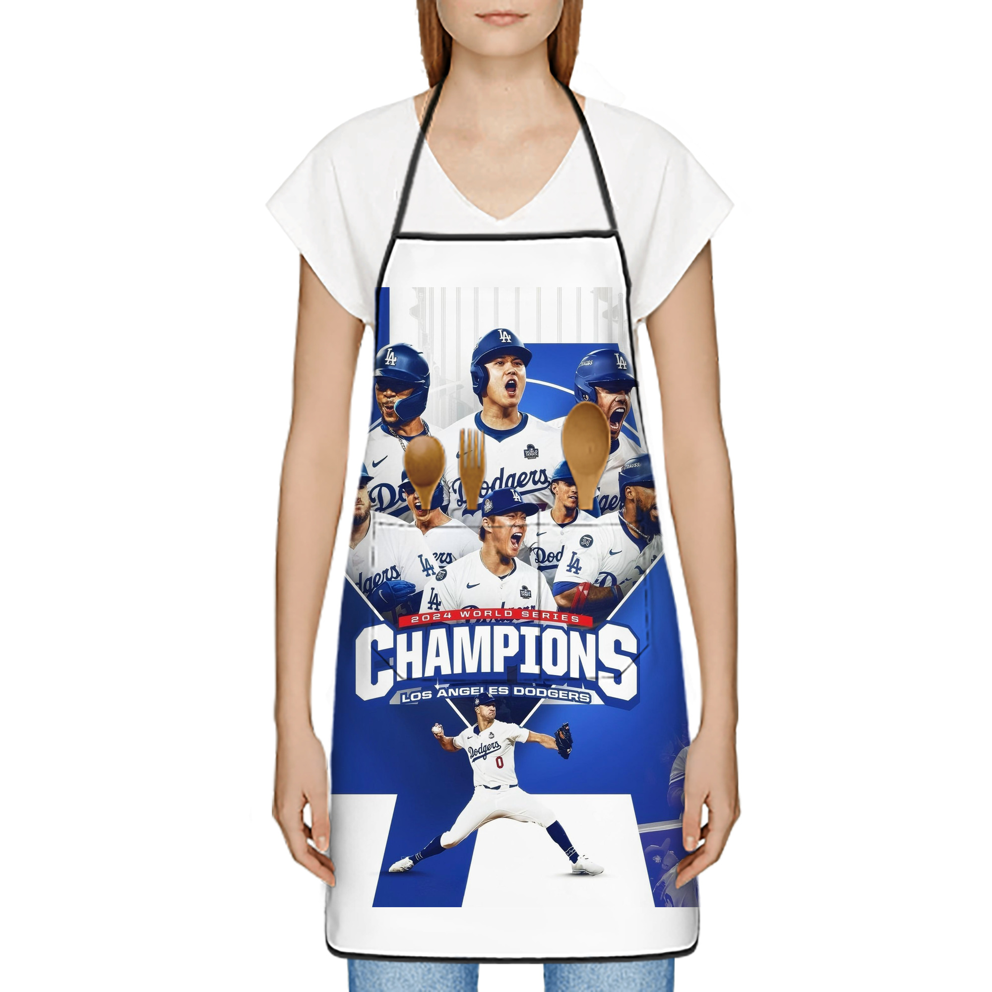  Stain-Resistant Polyester Apron With Pocket – Full Print, Waterproof, Anti-Wrinkle, Anti-Pilling – Ideal For Kitchen, BBQ, Restaurant, Salon & More