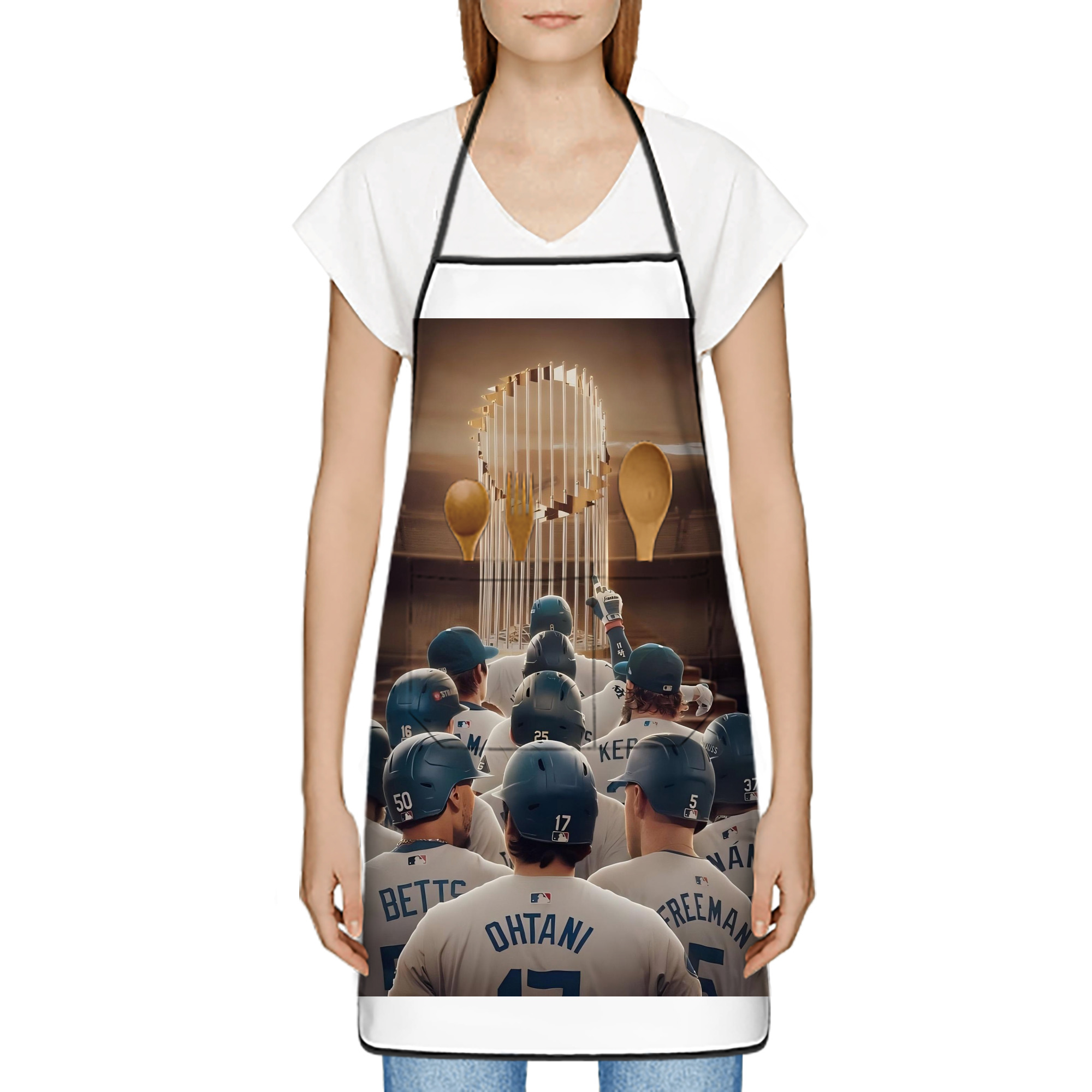  Stain-Resistant Polyester Apron With Pocket – Full Print, Waterproof, Anti-Wrinkle, Anti-Pilling – Ideal For Kitchen, BBQ, Restaurant, Salon & More