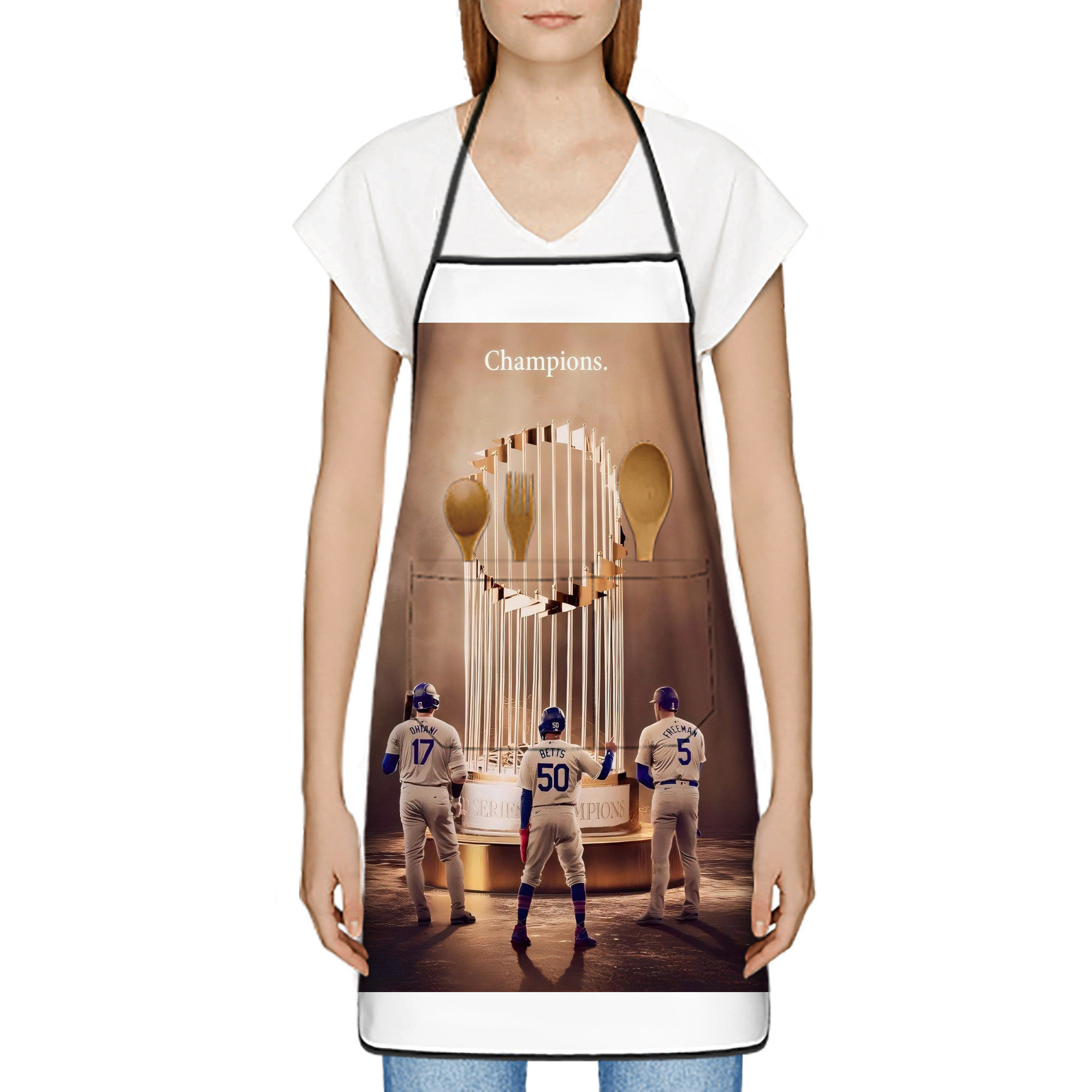  Stain-Resistant Polyester Apron With Pocket – Full Print, Waterproof, Anti-Wrinkle, Anti-Pilling – Ideal For Kitchen, BBQ, Restaurant, Salon & More