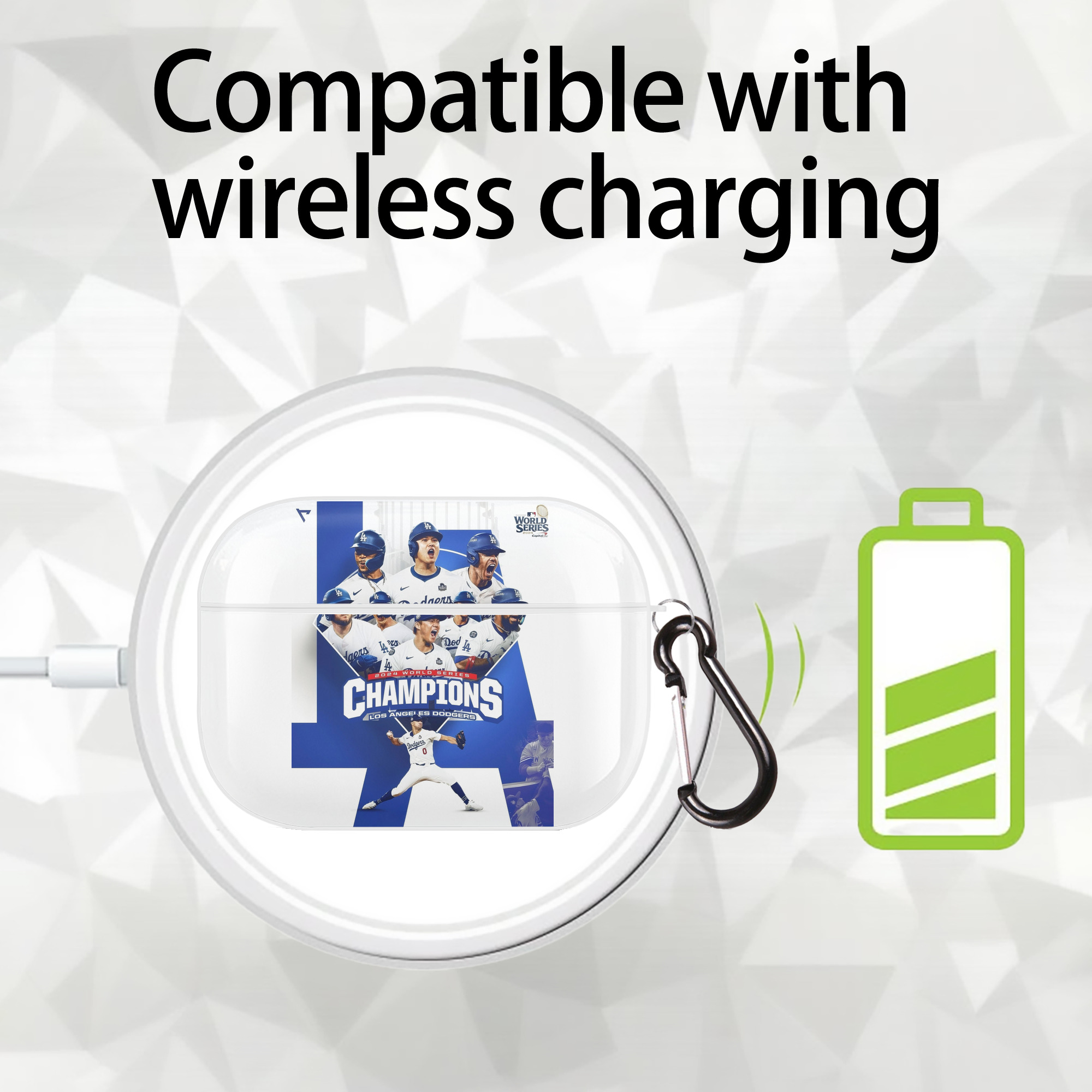  AirPods Pro Hard Case White With Keychain, Durable Flexible PC, Precise Cutouts, Anti-Fingerprint, Yellowing & Scratch Resistant, Full Protection, Washable