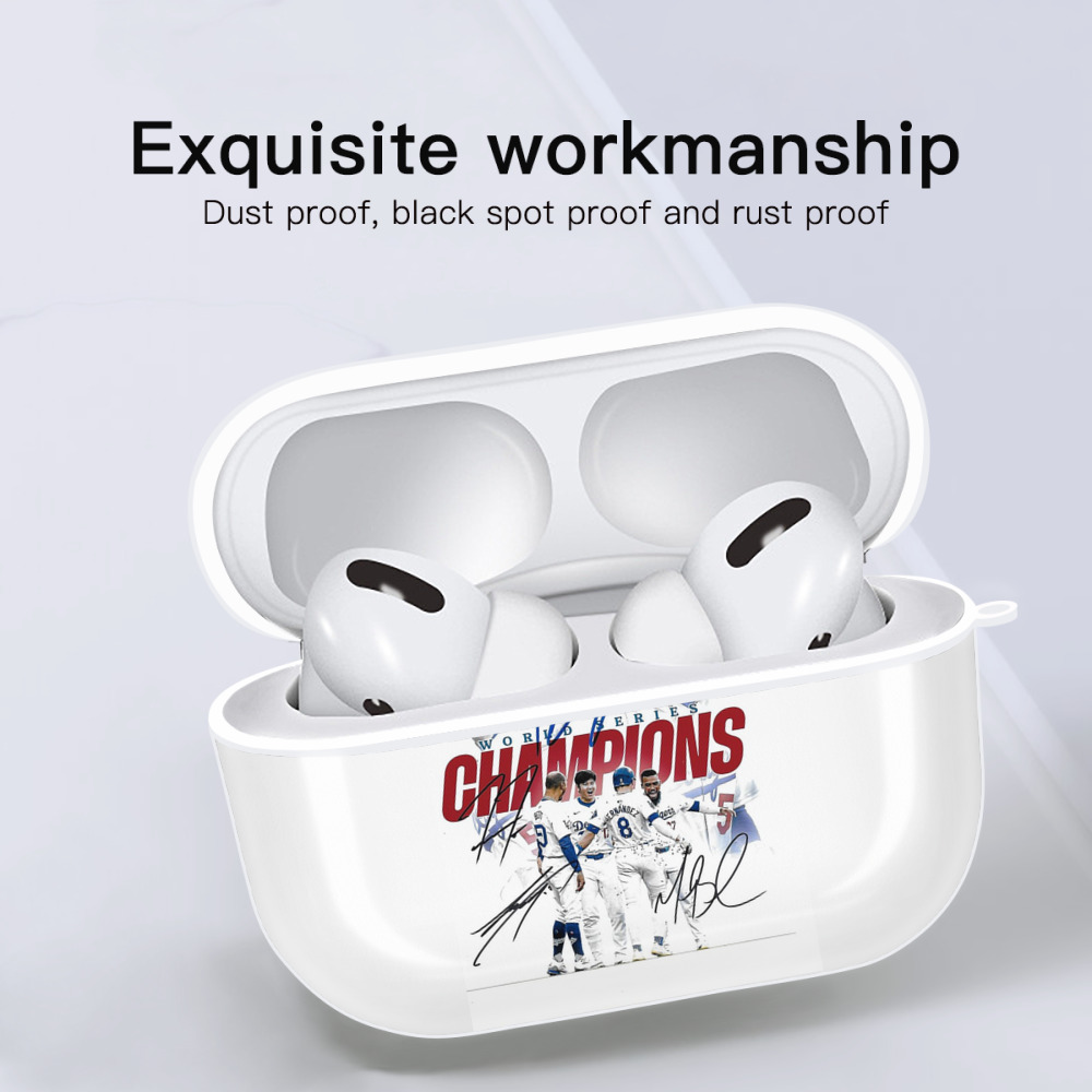  AirPods Pro Hard Case White With Keychain, Durable Flexible PC, Precise Cutouts, Anti-Fingerprint, Yellowing & Scratch Resistant, Full Protection, Washable