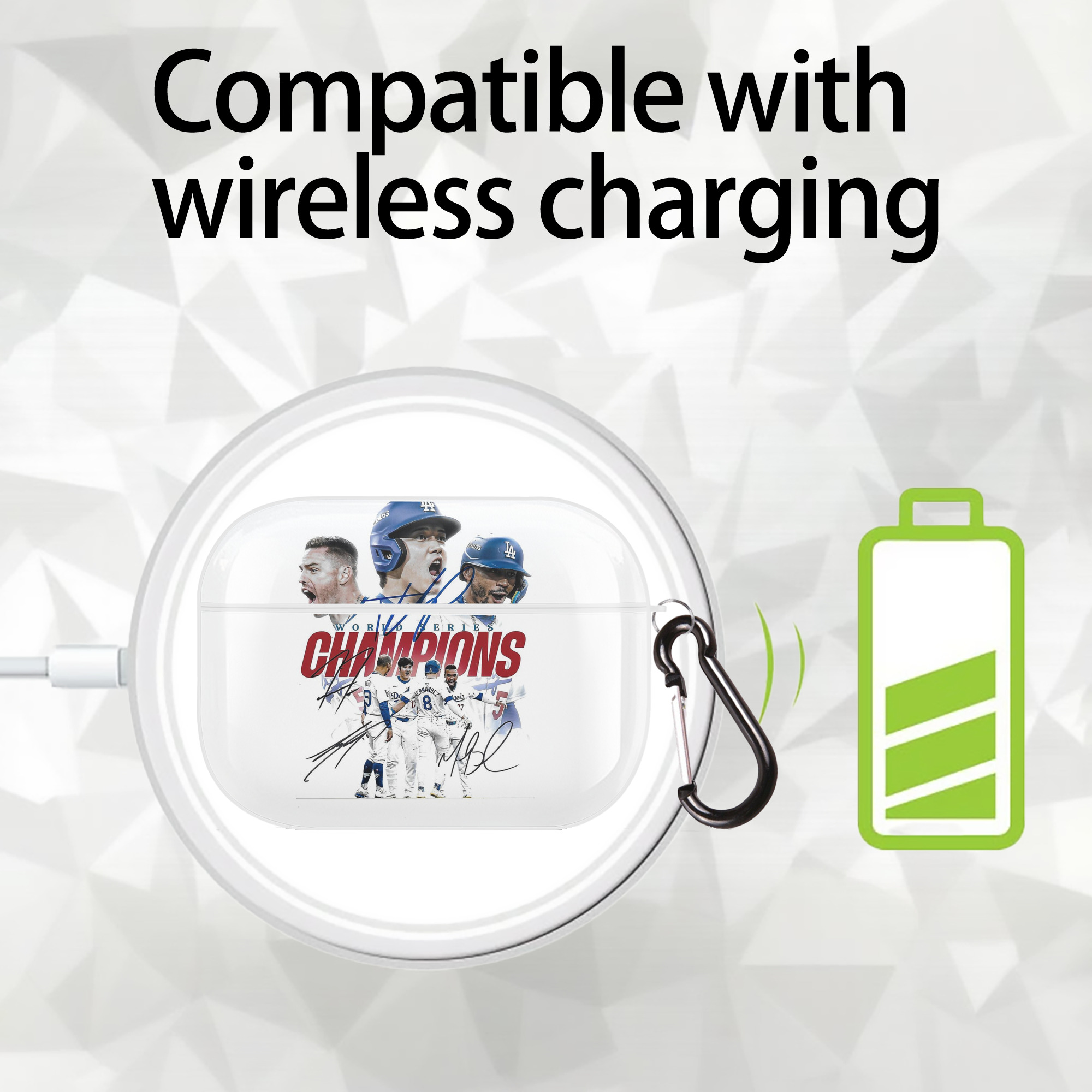  AirPods Pro Hard Case White With Keychain, Durable Flexible PC, Precise Cutouts, Anti-Fingerprint, Yellowing & Scratch Resistant, Full Protection, Washable