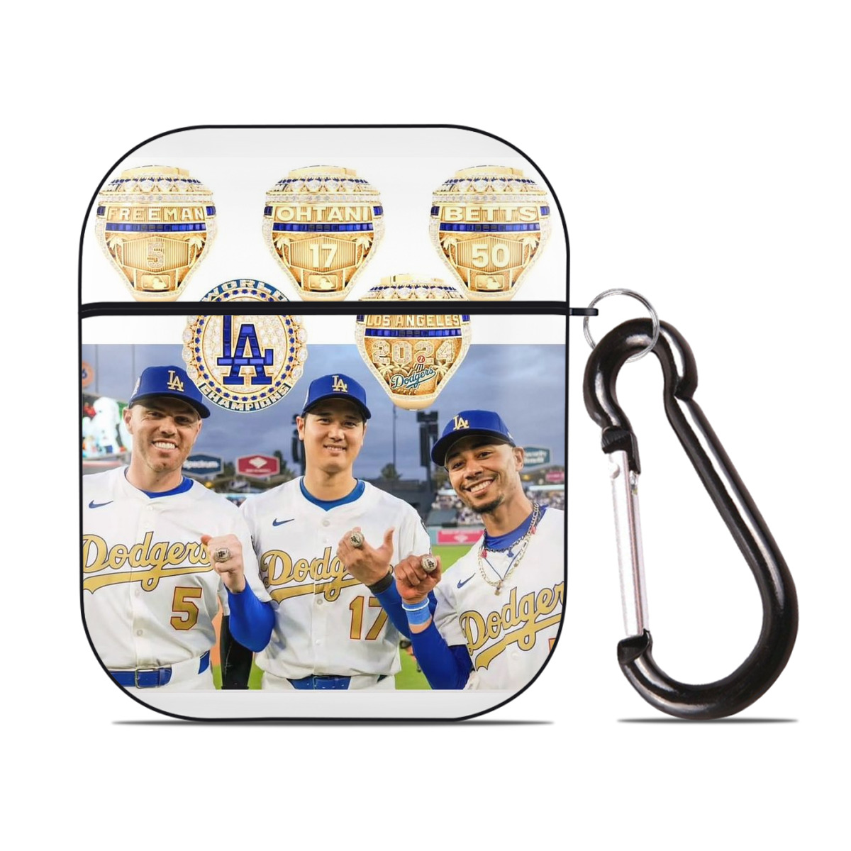  AirPods 2 Case Hard Shell Black, Flexible PC Material, Precise Cutouts, Full Protection, Anti-Fingerprint, Washable, Includes Keychain – Durable & Slim Design