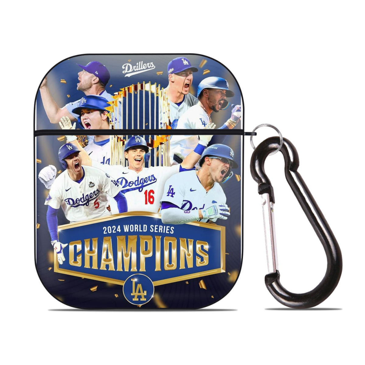  AirPods 2 Case Hard Shell Black, Flexible PC Material, Precise Cutouts, Full Protection, Anti-Fingerprint, Washable, Includes Keychain – Durable & Slim Design