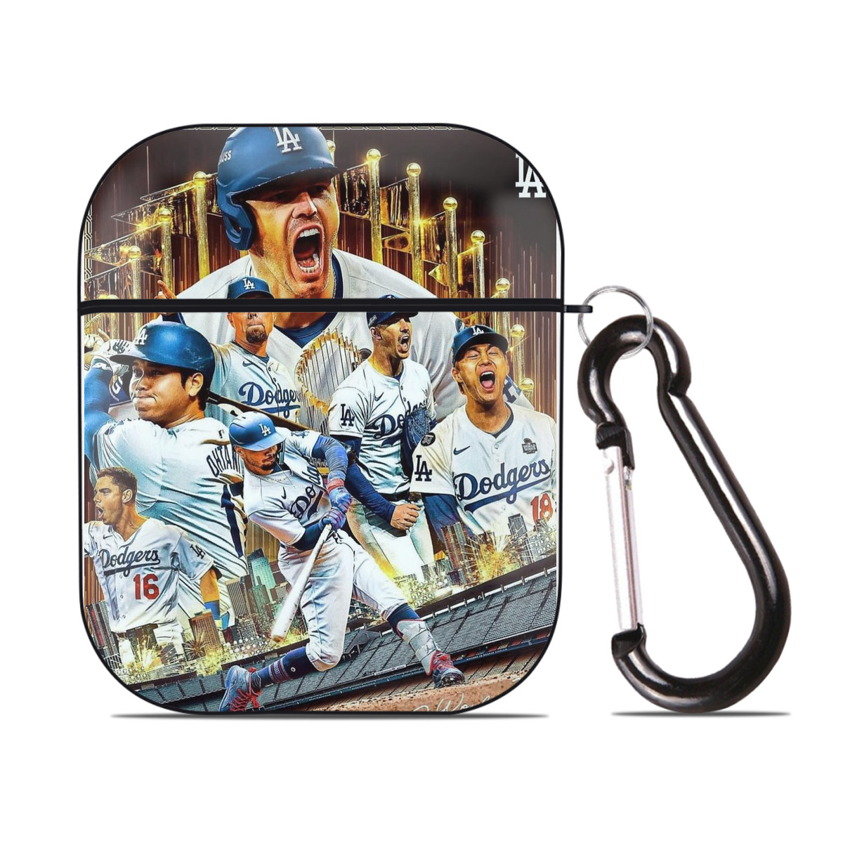  AirPods 2 Case Hard Shell Black, Flexible PC Material, Precise Cutouts, Full Protection, Anti-Fingerprint, Washable, Includes Keychain – Durable & Slim Design