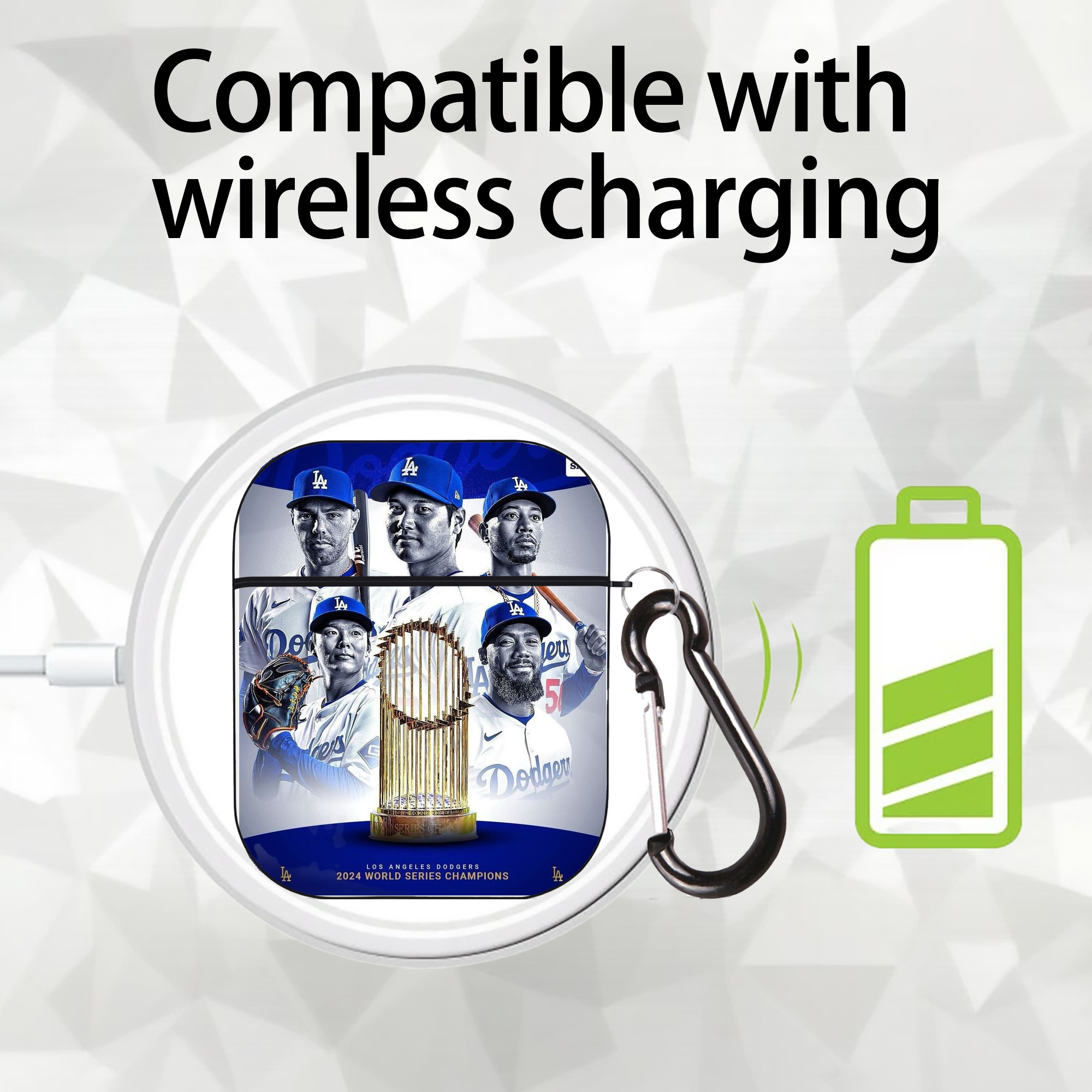  AirPods 2 Case Hard Shell Black, Flexible PC Material, Precise Cutouts, Full Protection, Anti-Fingerprint, Washable, Includes Keychain – Durable & Slim Design