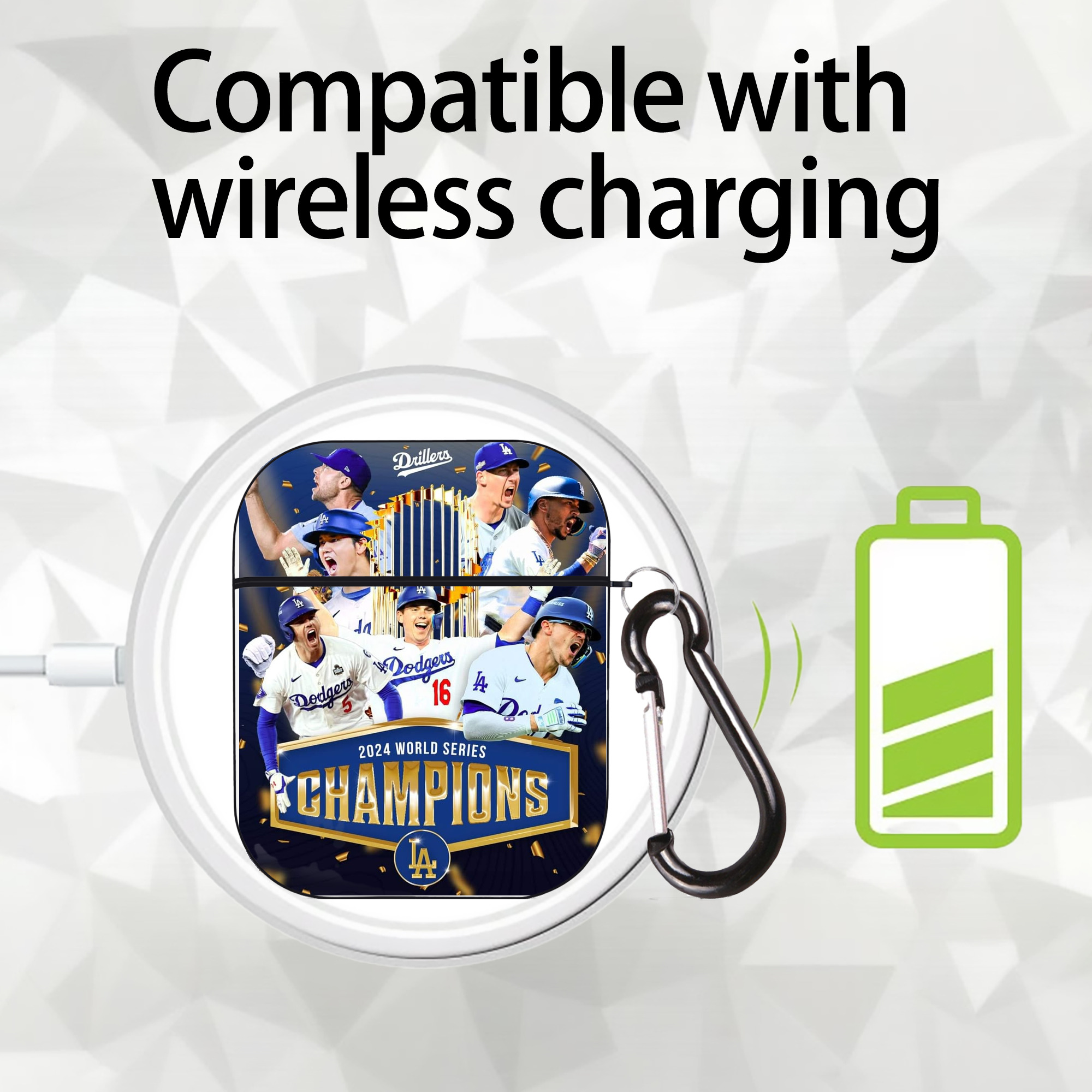  AirPods 2 Case Hard Shell Black, Flexible PC Material, Precise Cutouts, Full Protection, Anti-Fingerprint, Washable, Includes Keychain – Durable & Slim Design