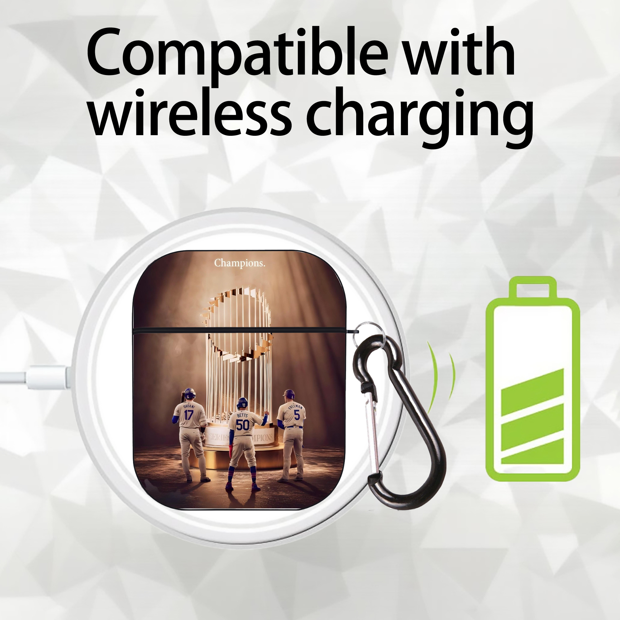  AirPods 2 Case Hard Shell Black, Flexible PC Material, Precise Cutouts, Full Protection, Anti-Fingerprint, Washable, Includes Keychain – Durable & Slim Design