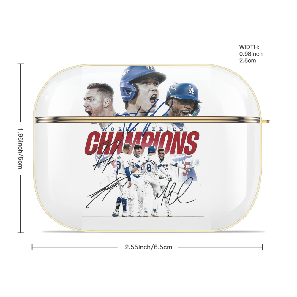  Luxury Gold AirPods Pro Case With Keychain, Flexible PC Material, Full Protection, Precise Cutouts, Anti-Fingerprint, Washable, Durable Design