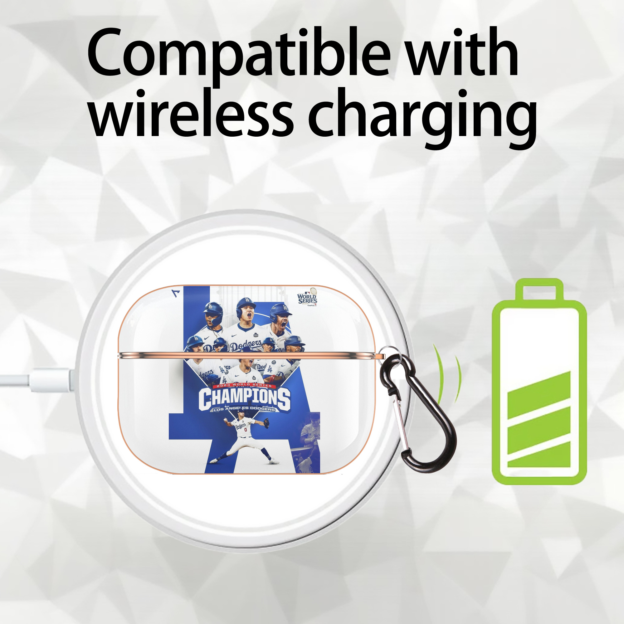  AirPods Pro Protective Case Rose Gold, Flexible PC Material, Precise Fit, Anti-Slip Cover, Full Protection, Fingerprint Resistant, Washable With Keychain