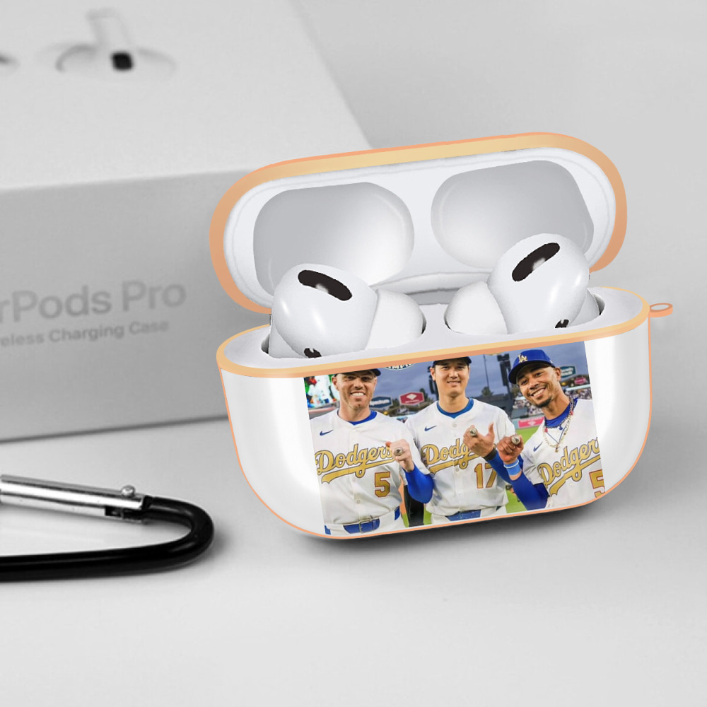  AirPods Pro Protective Case Rose Gold, Flexible PC Material, Precise Fit, Anti-Slip Cover, Full Protection, Fingerprint Resistant, Washable With Keychain