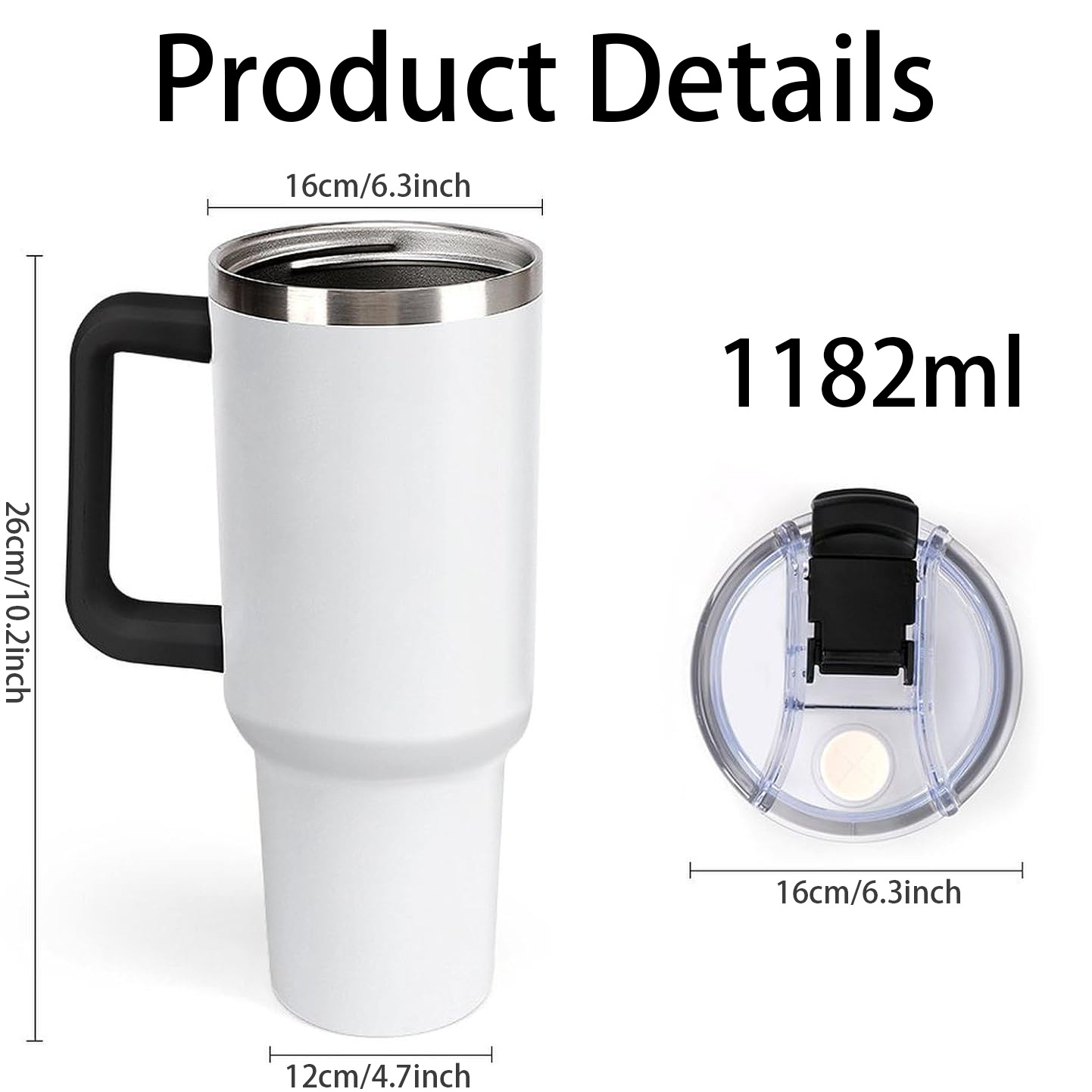  40oz Full Wrap Car Tumbler – Durable Stainless Steel Travel Mug With Vibrant UV Print – Double Wall Insulated, Fits Most Car Cup Holders