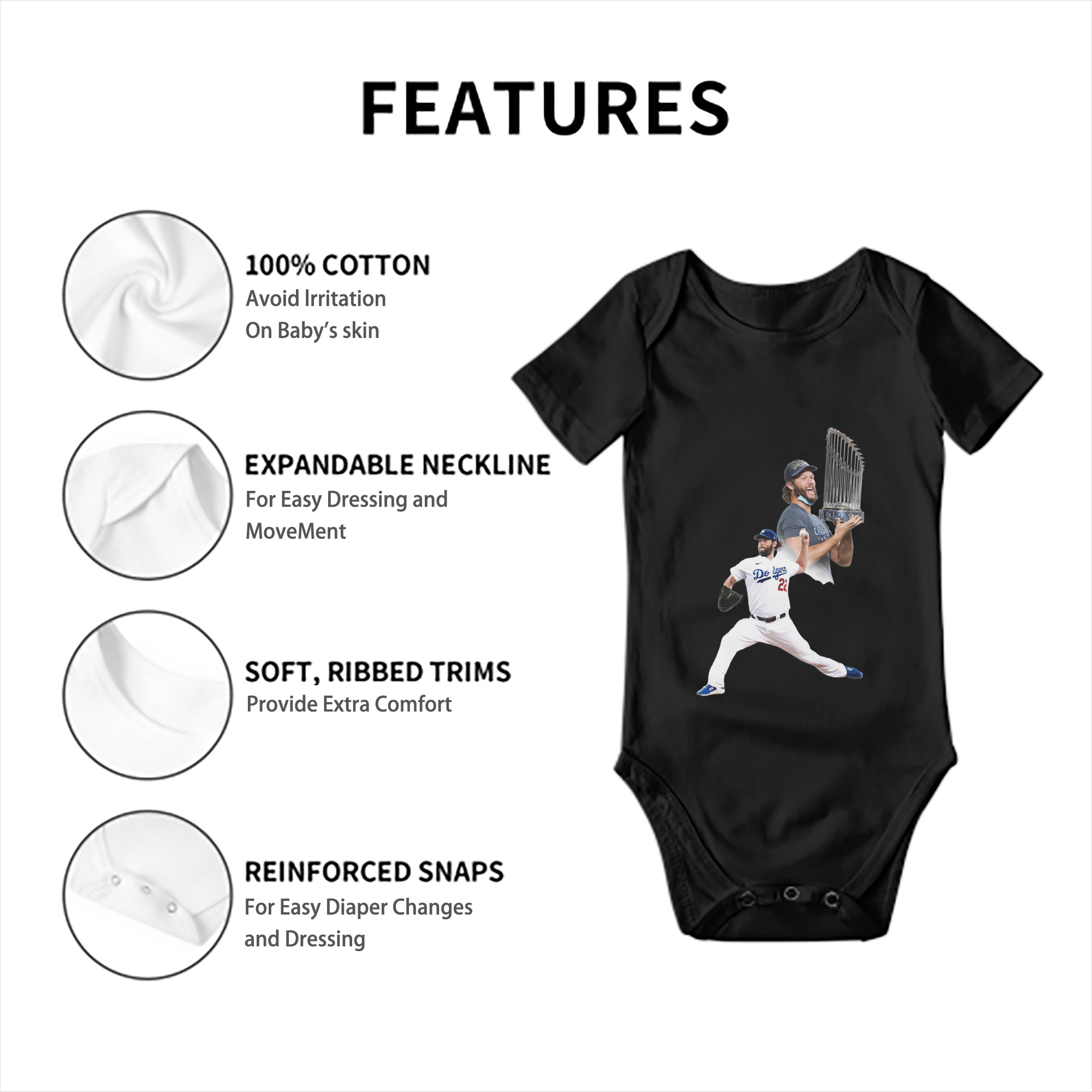  Baby Short Sleeve Romper – 100% Cotton Soft & Breathable Digital Print Onesie With Easy Snap Closure And Envelope Shoulder – Comfortable For Daily Wear & Travel