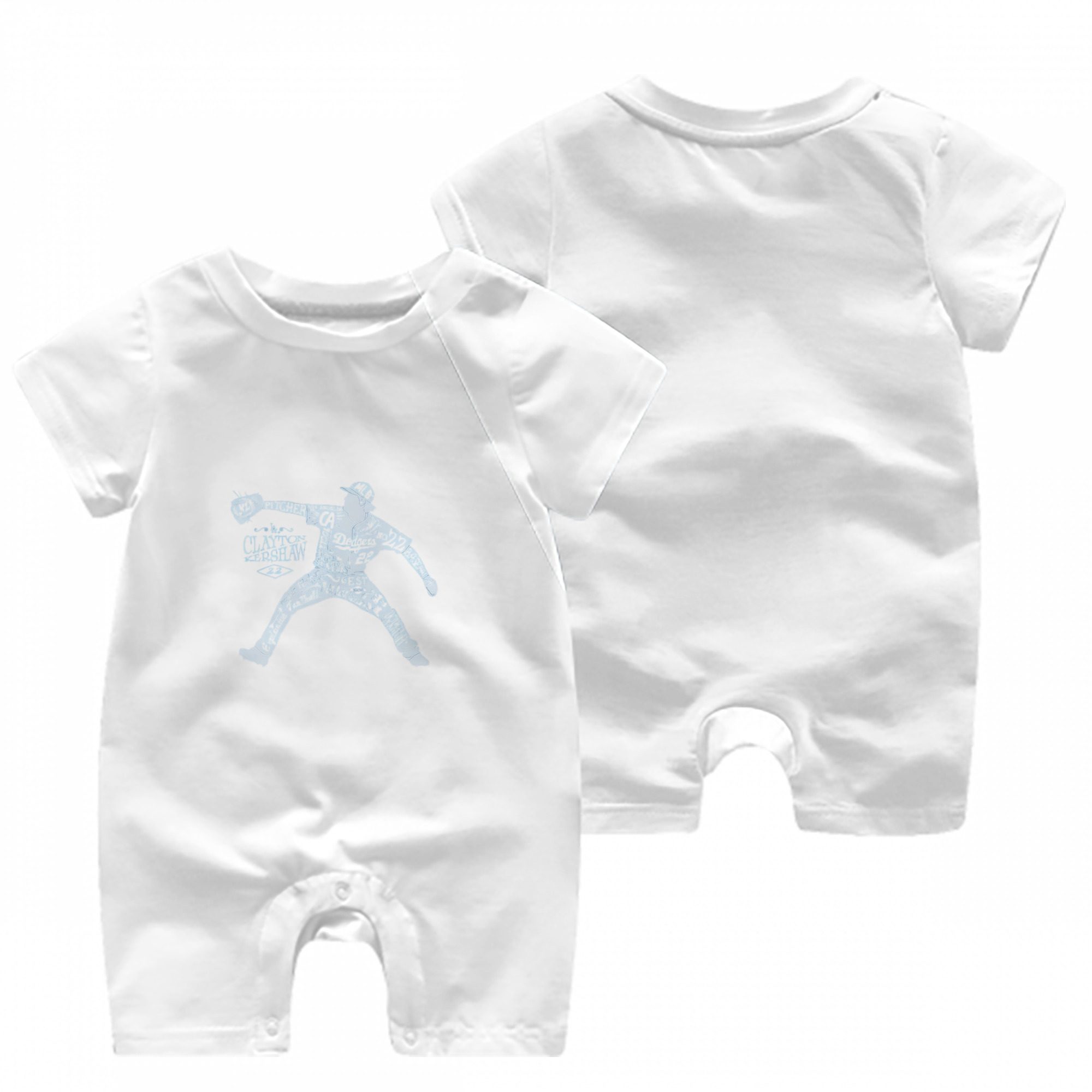  Baby Short Sleeve Onesie – 100% Cotton Soft & Breathable Digital Print Romper – Double-Sided Print, Snap Closure For Easy Diaper Changes – Comfortable For Boys & Girls