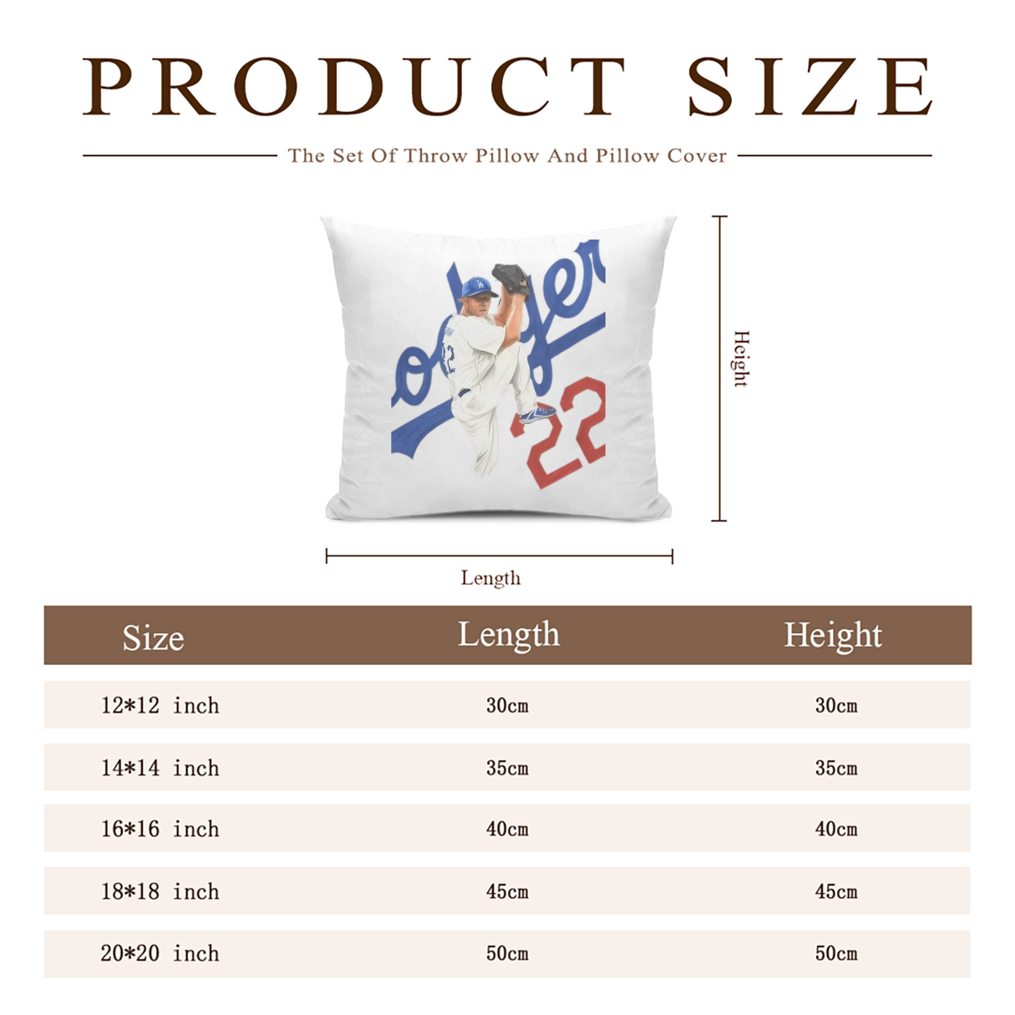  Soft Polyester Pillow Cover With Insert – Double-Sided Design, Invisible Zipper, Durable & Breathable – Easy Care Cushion Set