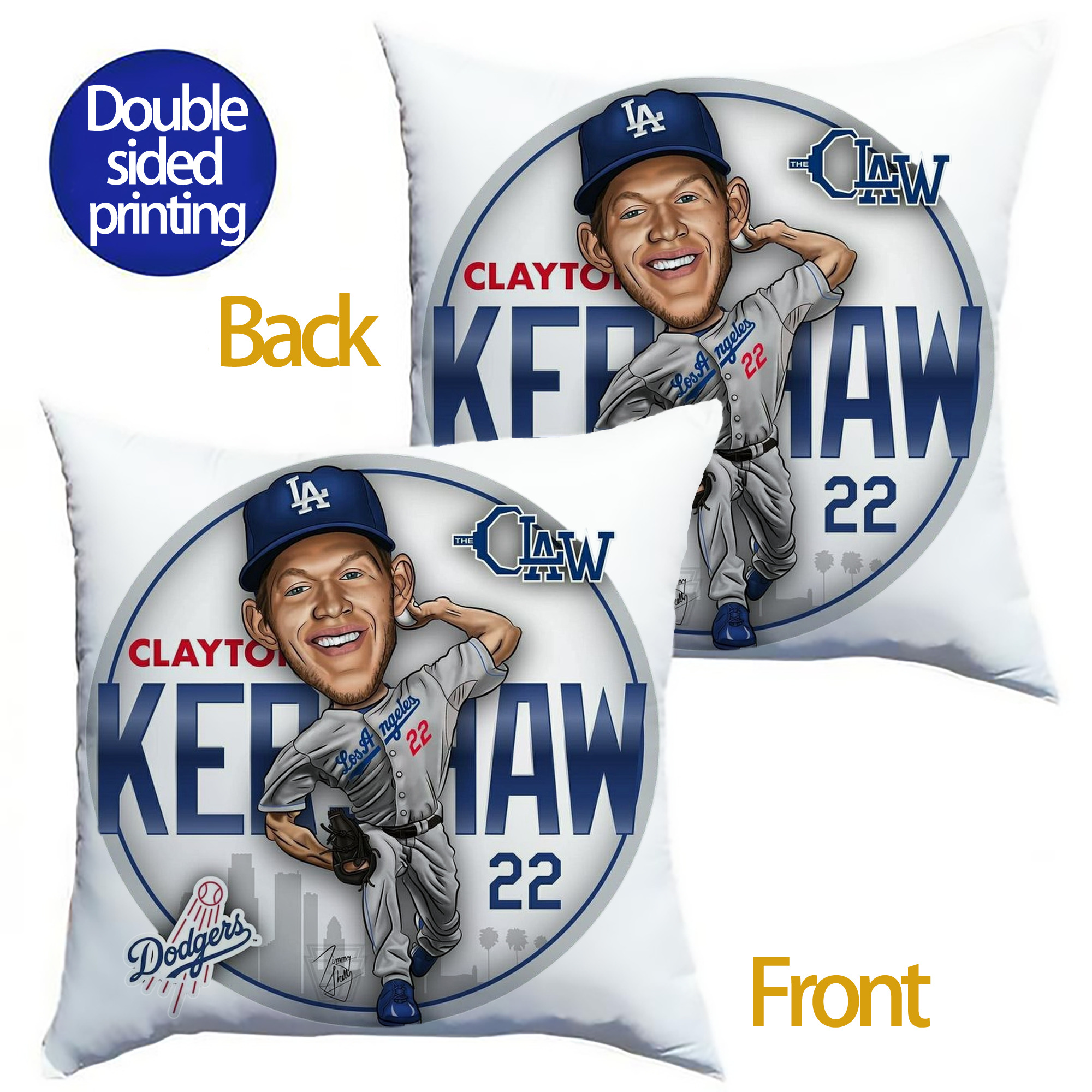  Soft Polyester Pillow Cover With Insert – Double-Sided Design, Invisible Zipper, Durable & Breathable – Easy Care Cushion Set