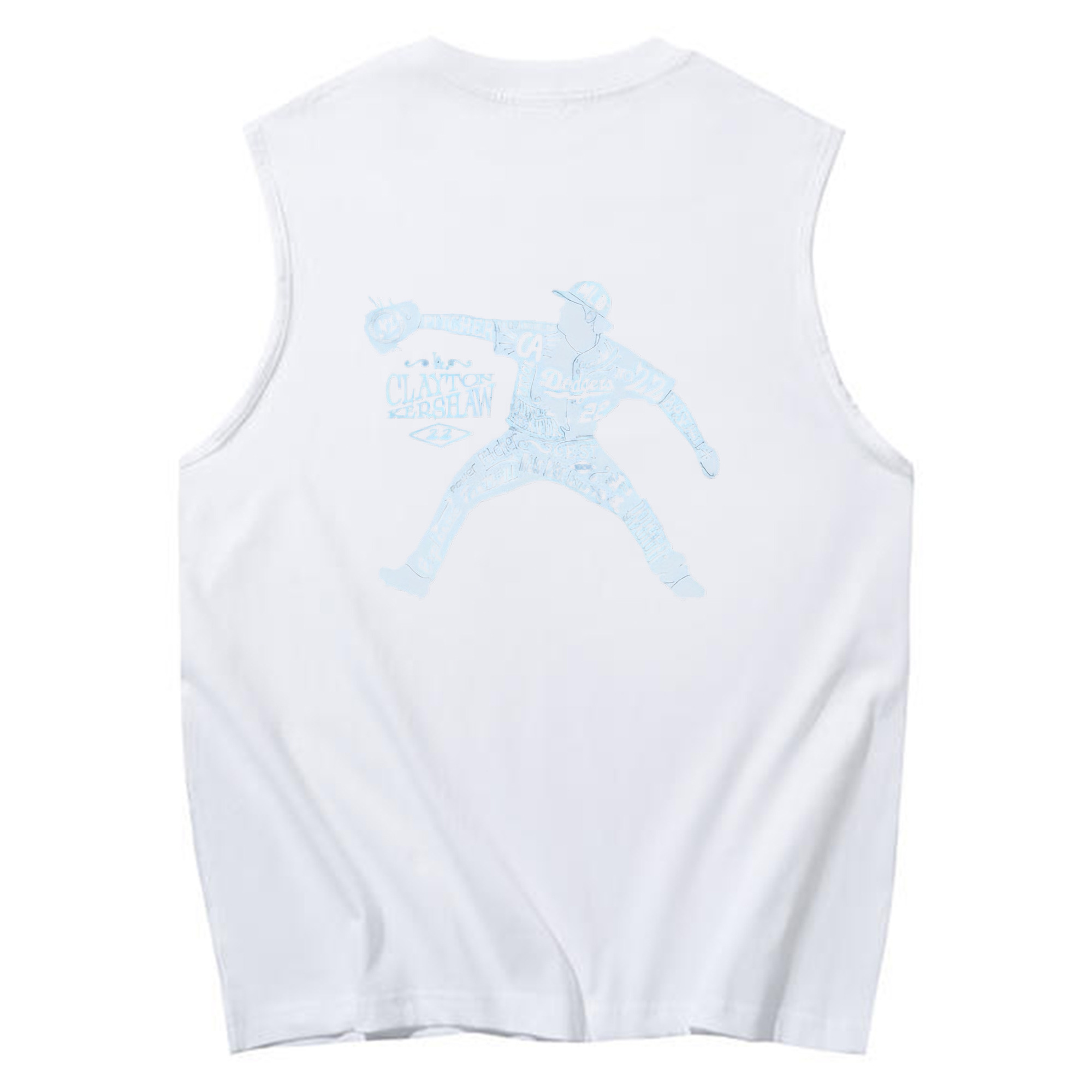  230g Pure Cotton Tank Top With Back Heat Transfer Print – Soft, Lightweight, Fitted Design – Stylish & Comfortable Casual Wear For Sports & Everyday Use