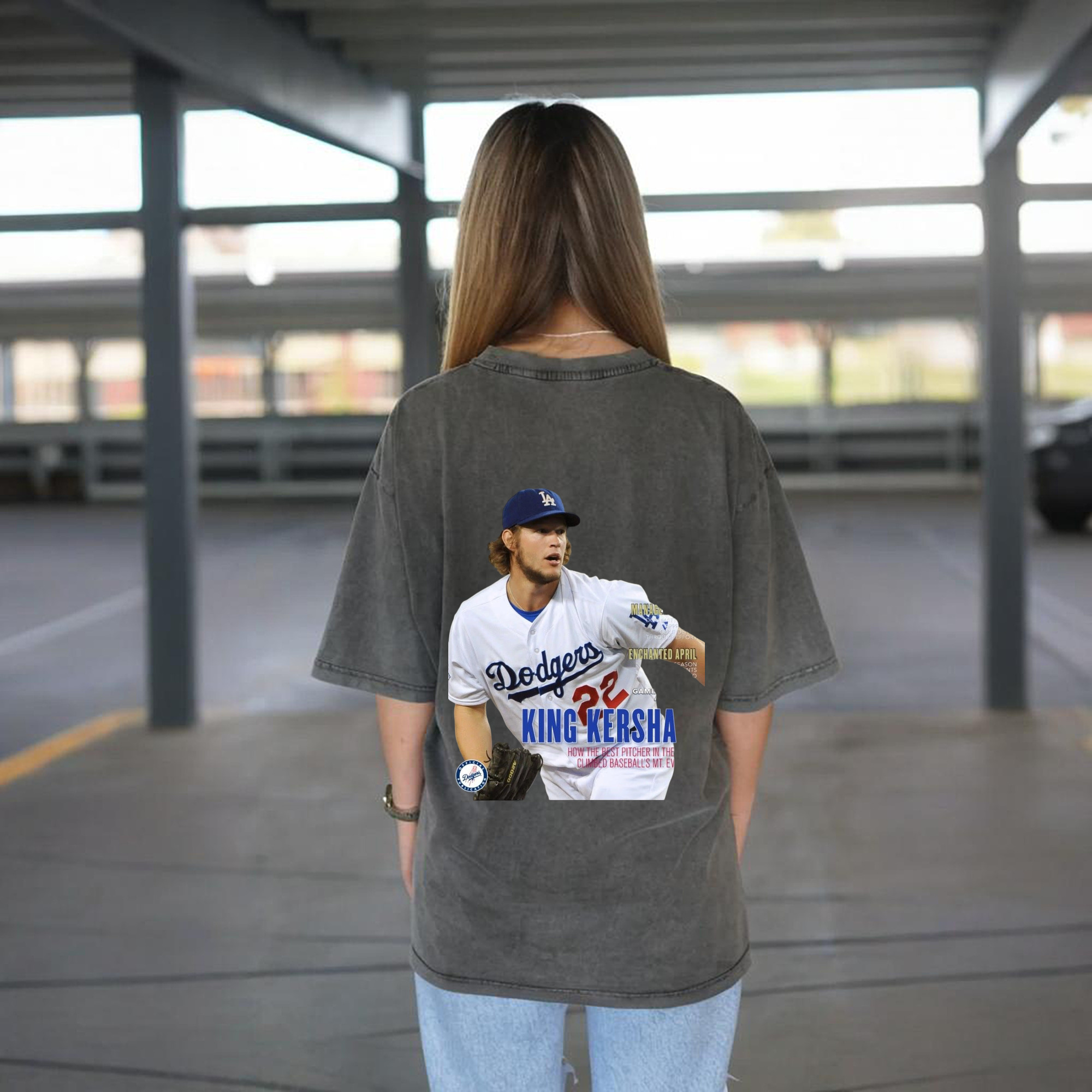  Washed Vintage 230g Cotton Oversized T-Shirt With Back Heat Transfer Print – Soft, Lightweight & Stylish – Comfortable Casual Wear For Sports & Everyday Use