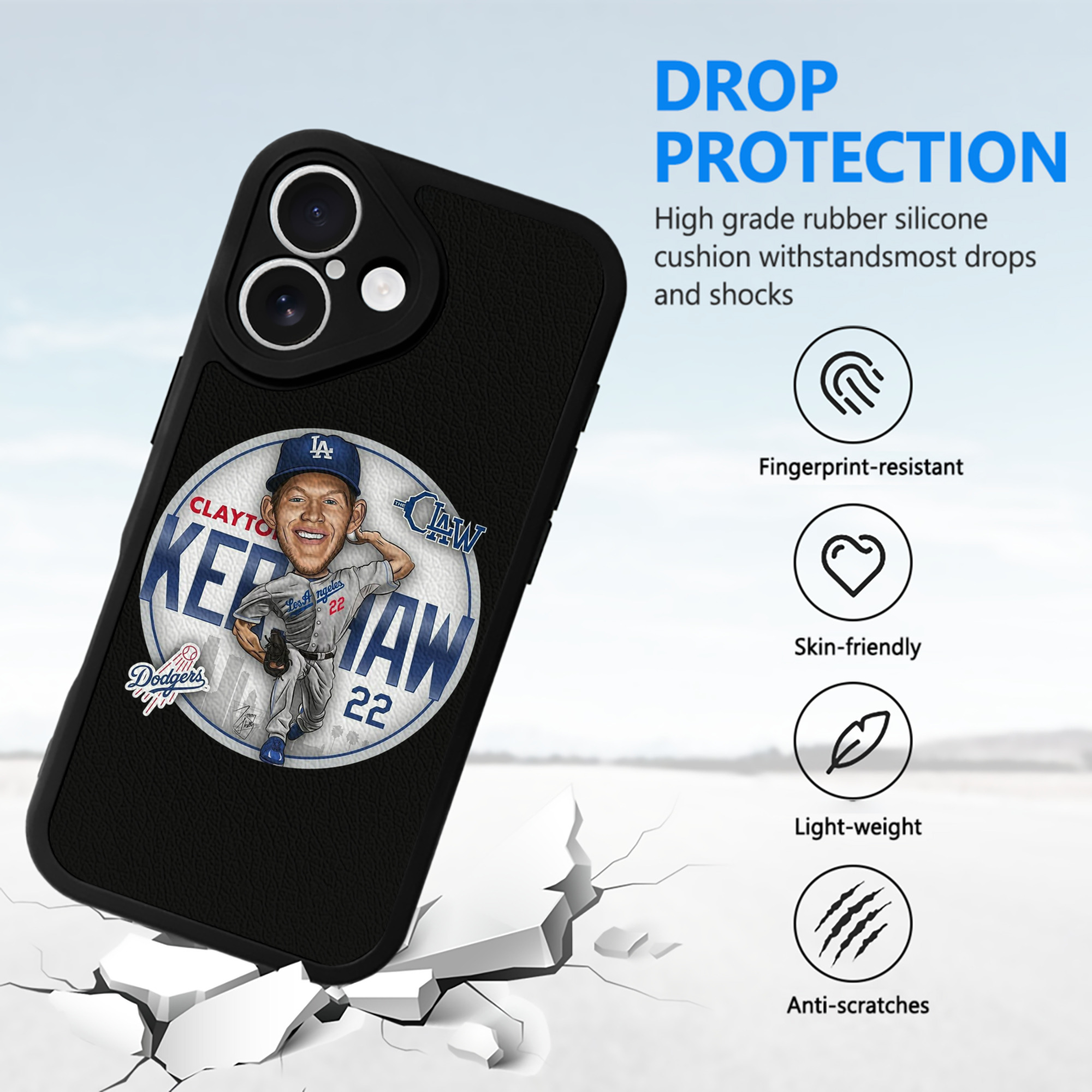  IPhone 16 Silicone Leather Case – UV Print, Lambskin Texture – Perfect Fit, Wireless Charging Compatible, Scratch Resistant, Precise Cutouts – Stylish Protection For IPhone 16